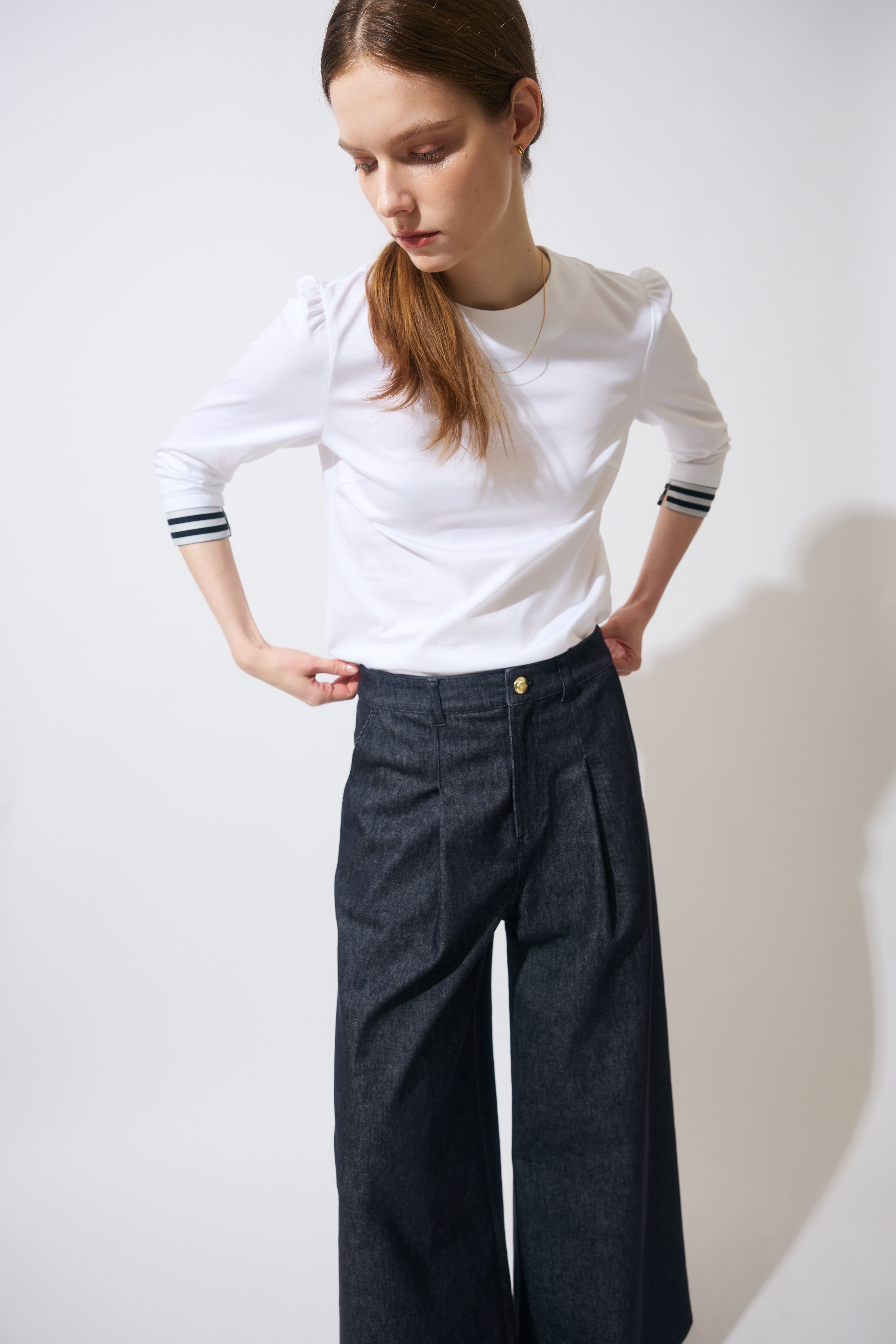 BORDER LONGSLEEVES TEE