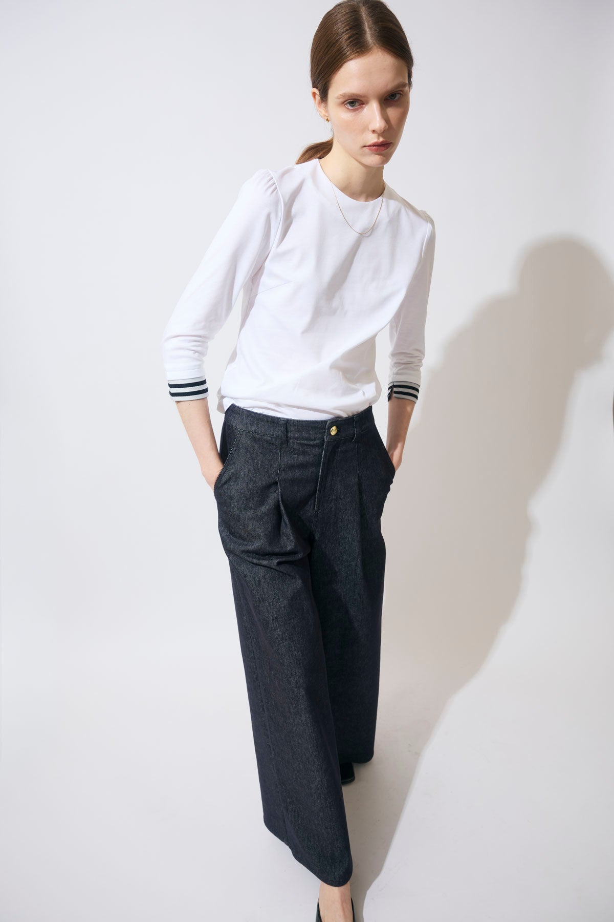 BORDER LONGSLEEVES TEE