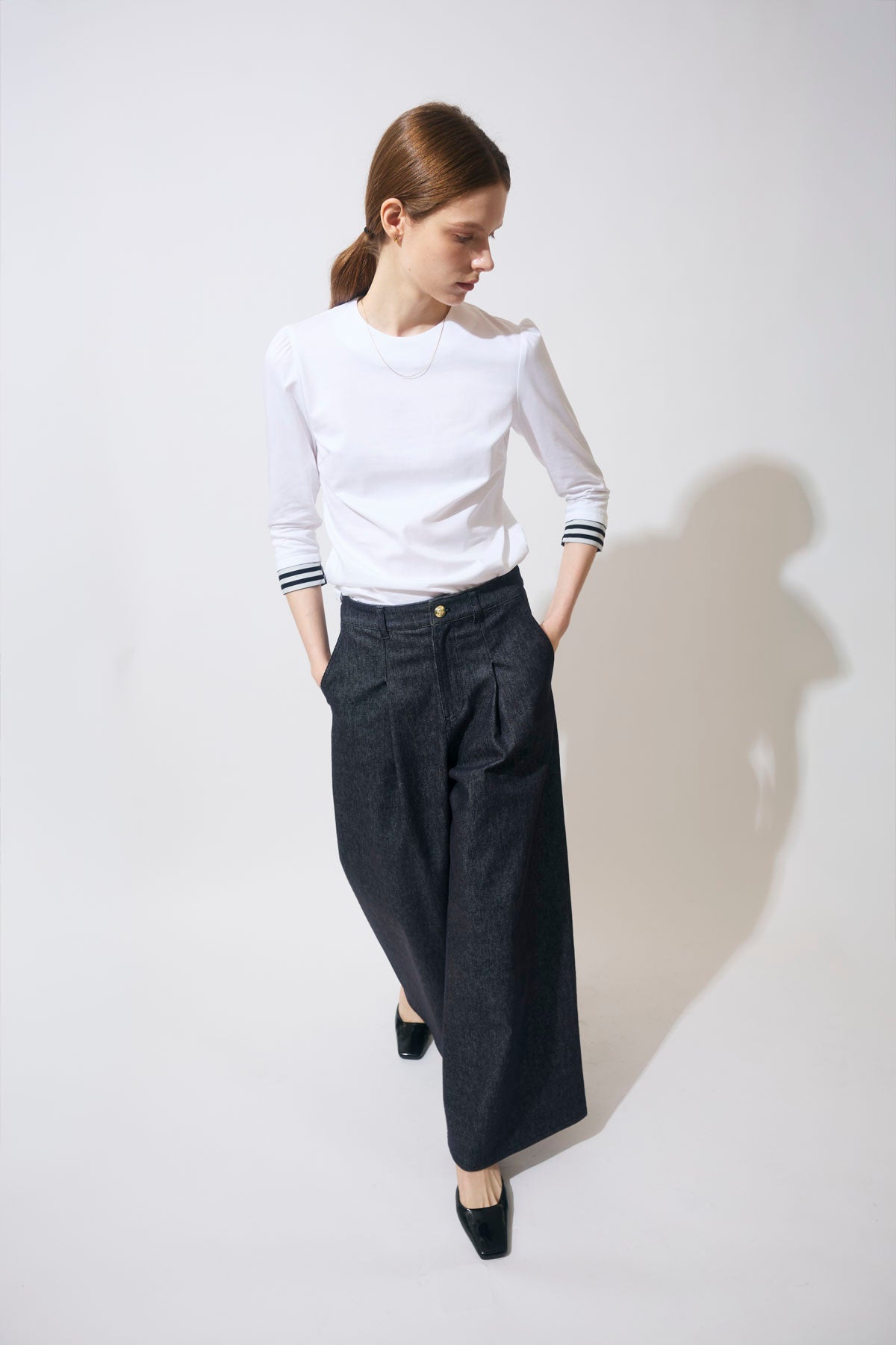 BORDER LONGSLEEVES TEE