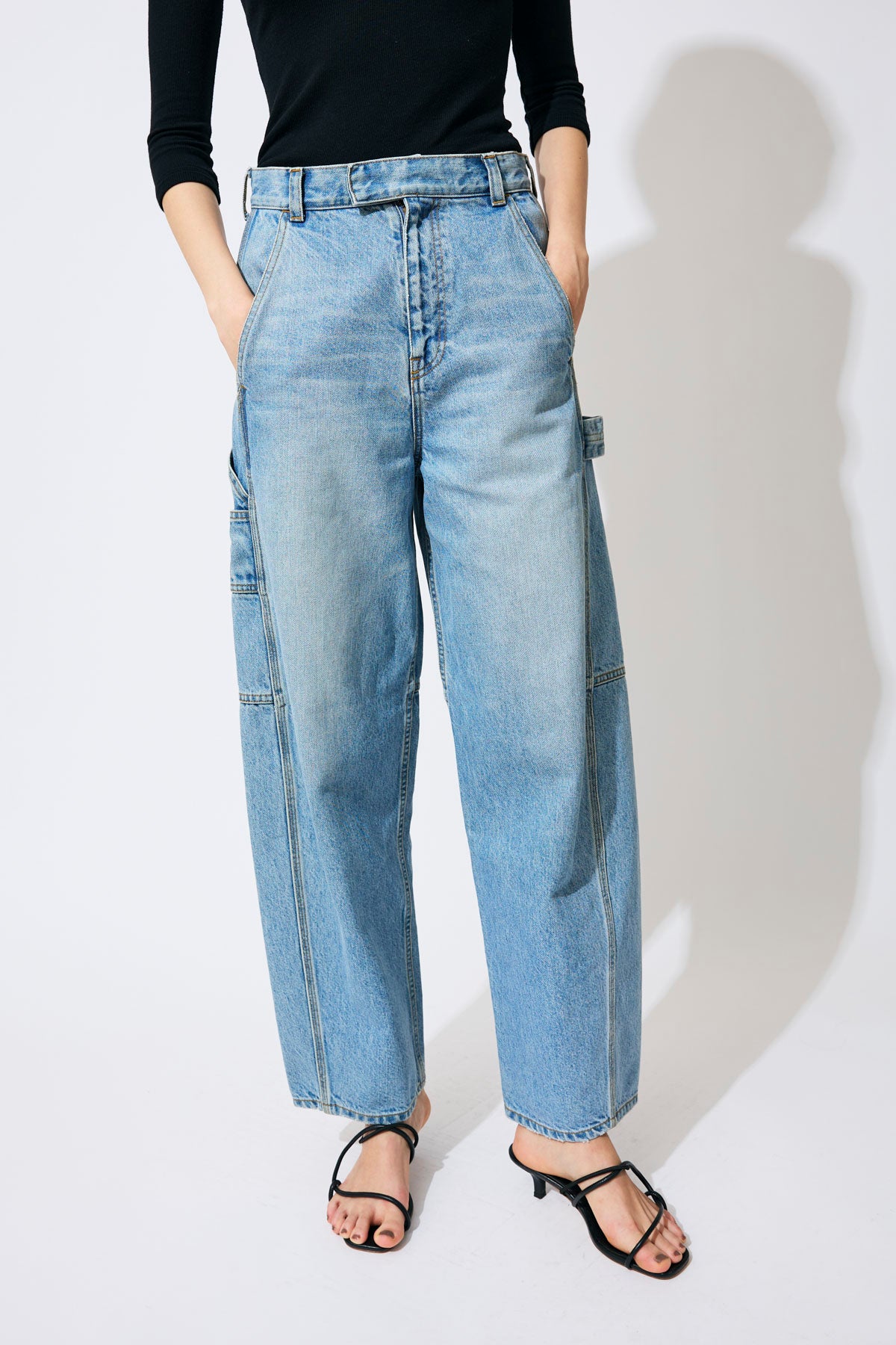 WIDE-LEG PAINTER DENIM