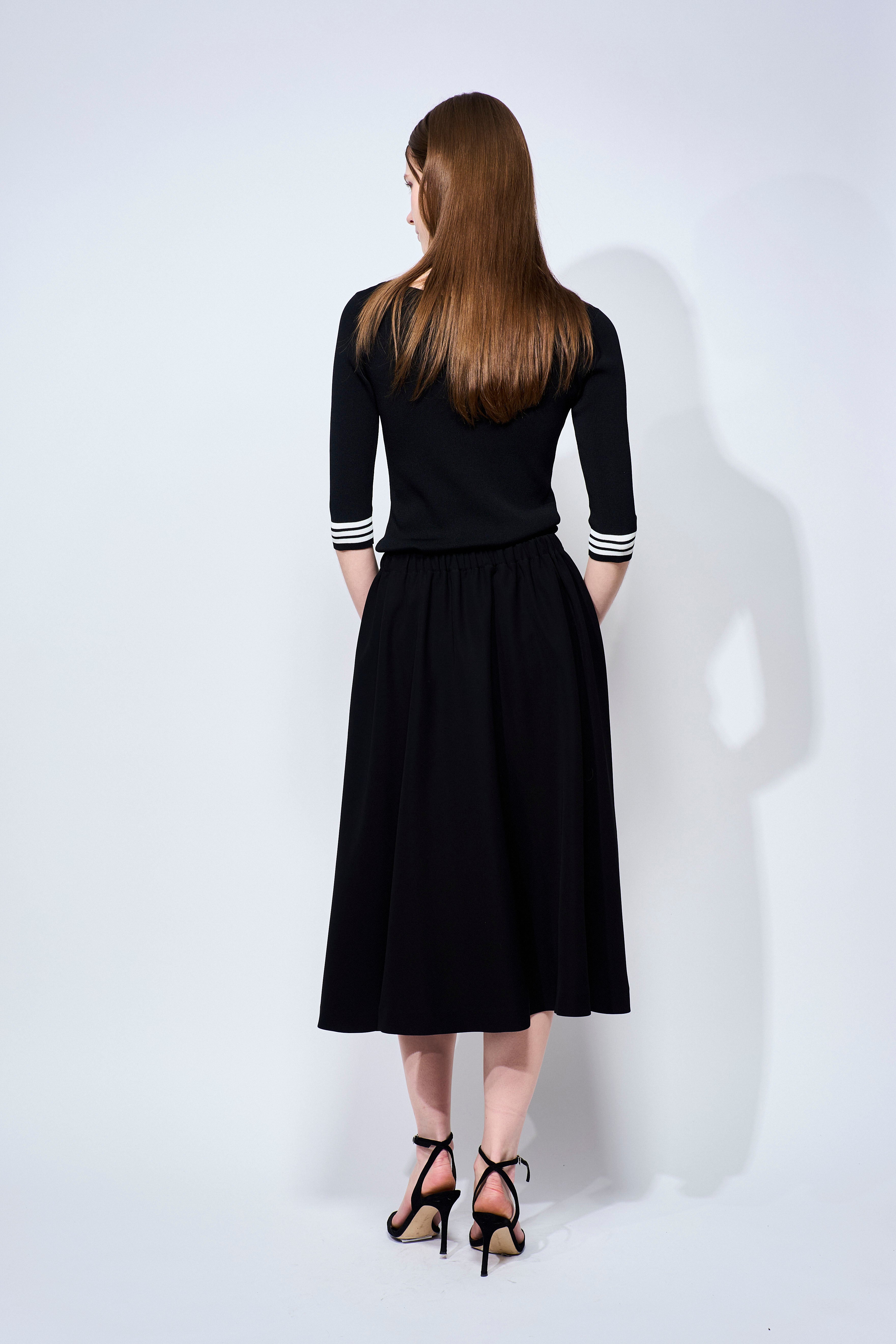 TWILL TUCK SKIRT