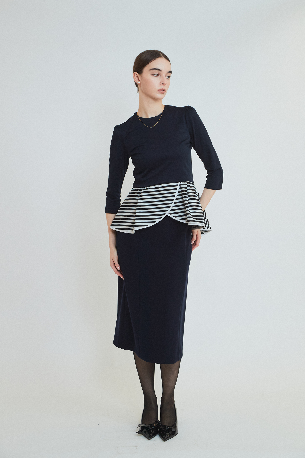 PEPLUM TEE 3/4