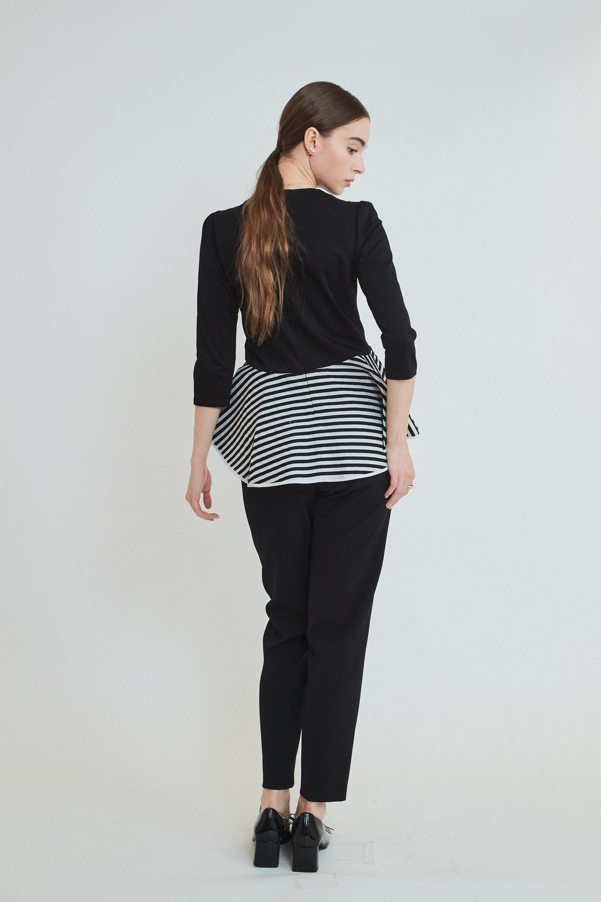 PEPLUM TEE 3/4