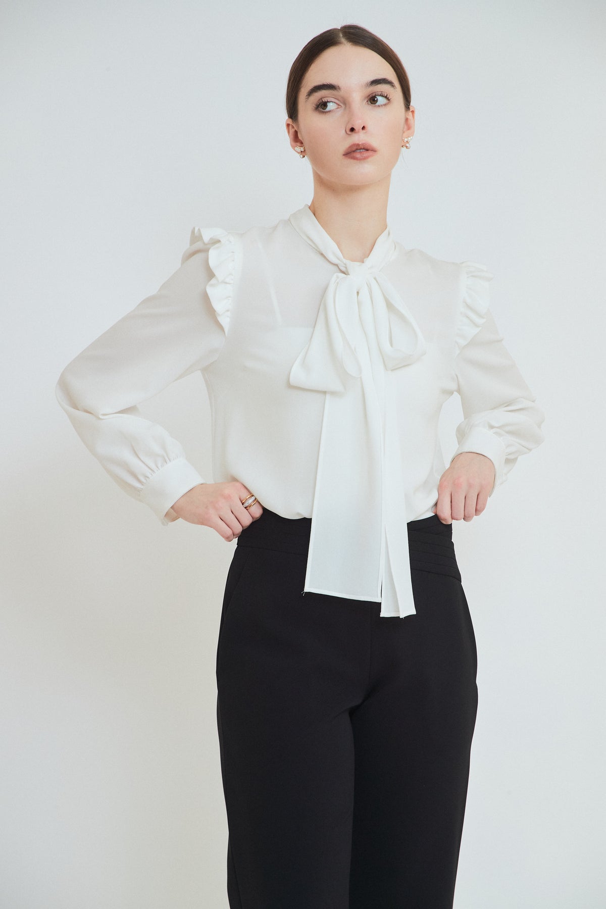 BOW TIE BLOUSE