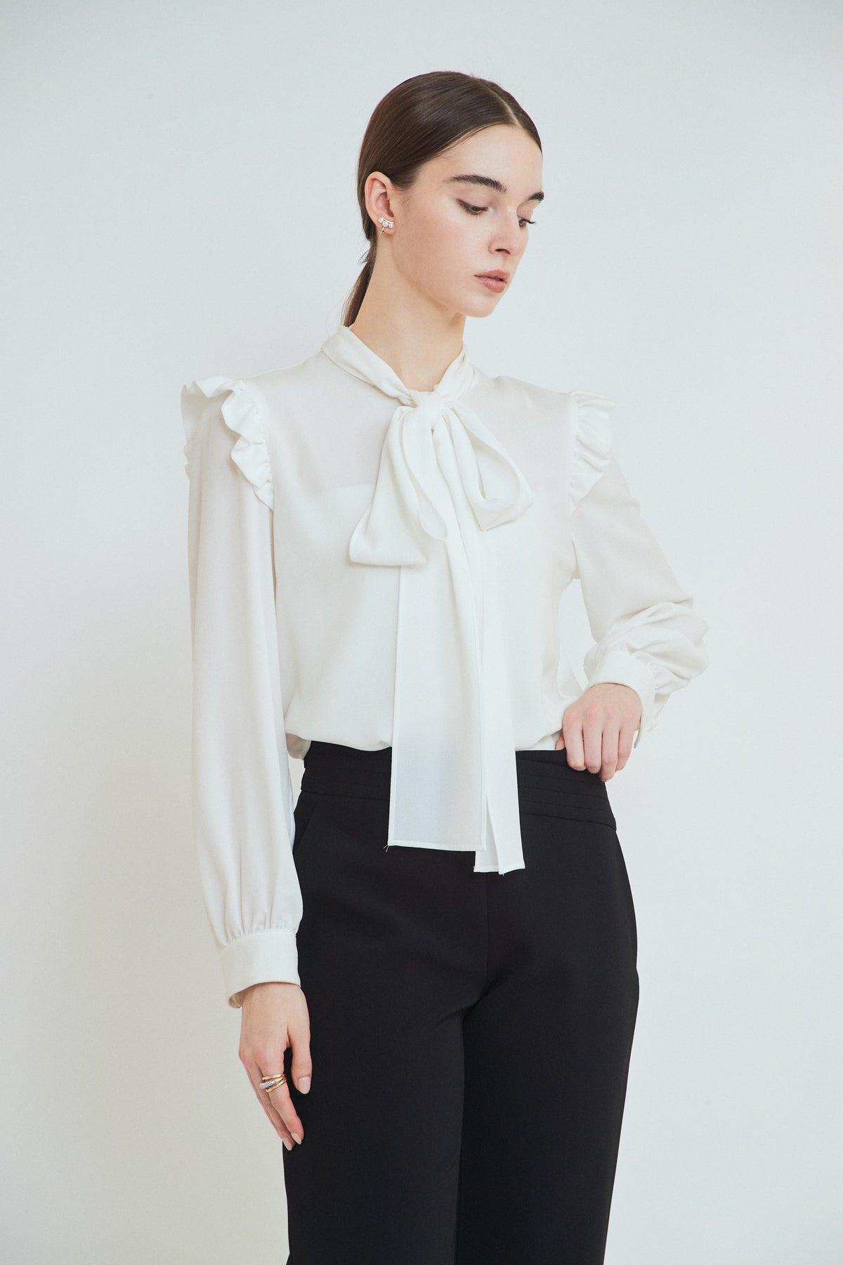 BOW TIE BLOUSE