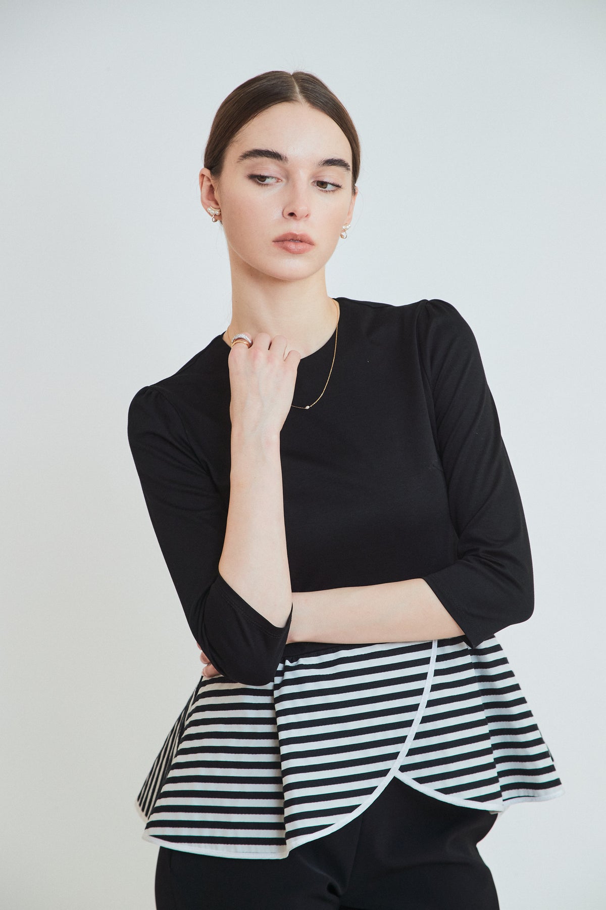 PEPLUM TEE 3/4