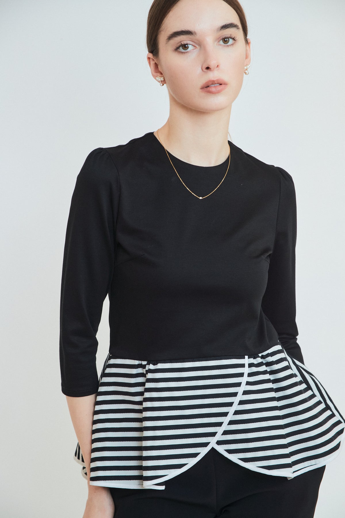 PEPLUM TEE 3/4