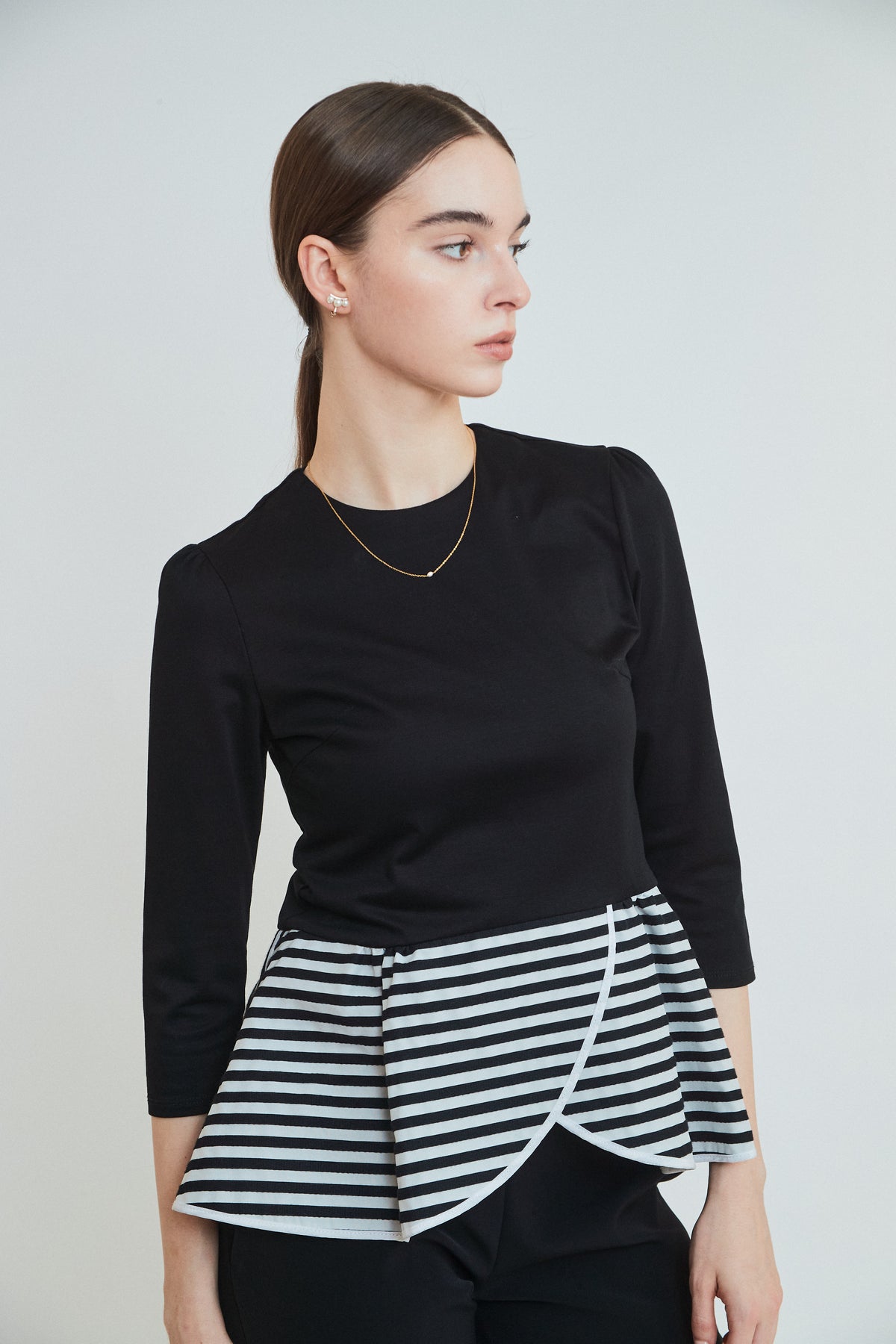 PEPLUM TEE 3/4