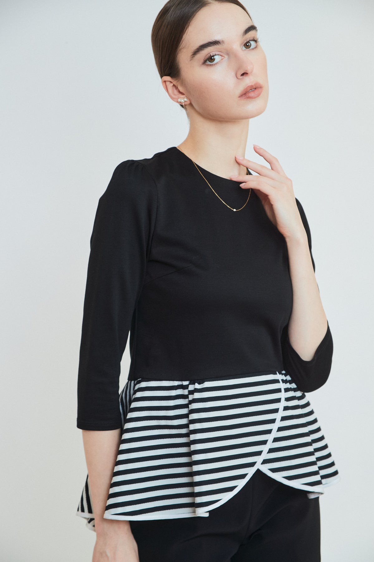 PEPLUM TEE 3/4