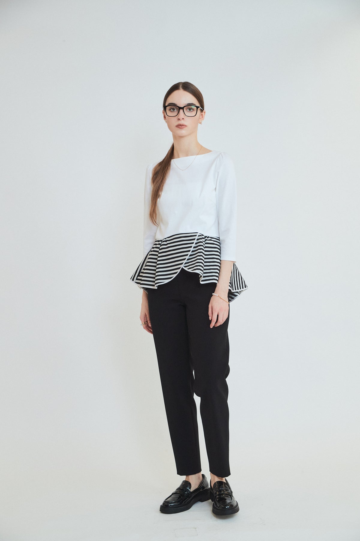 PEPLUM TEE 3/4