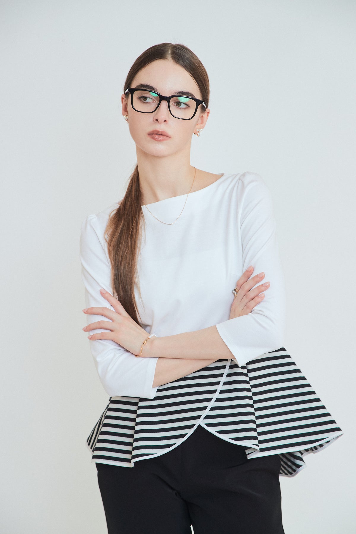 PEPLUM TEE 3/4
