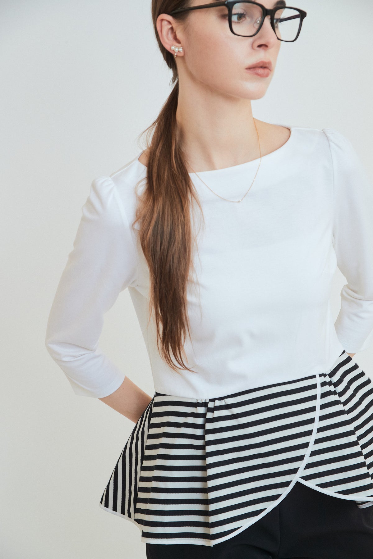 PEPLUM TEE 3/4