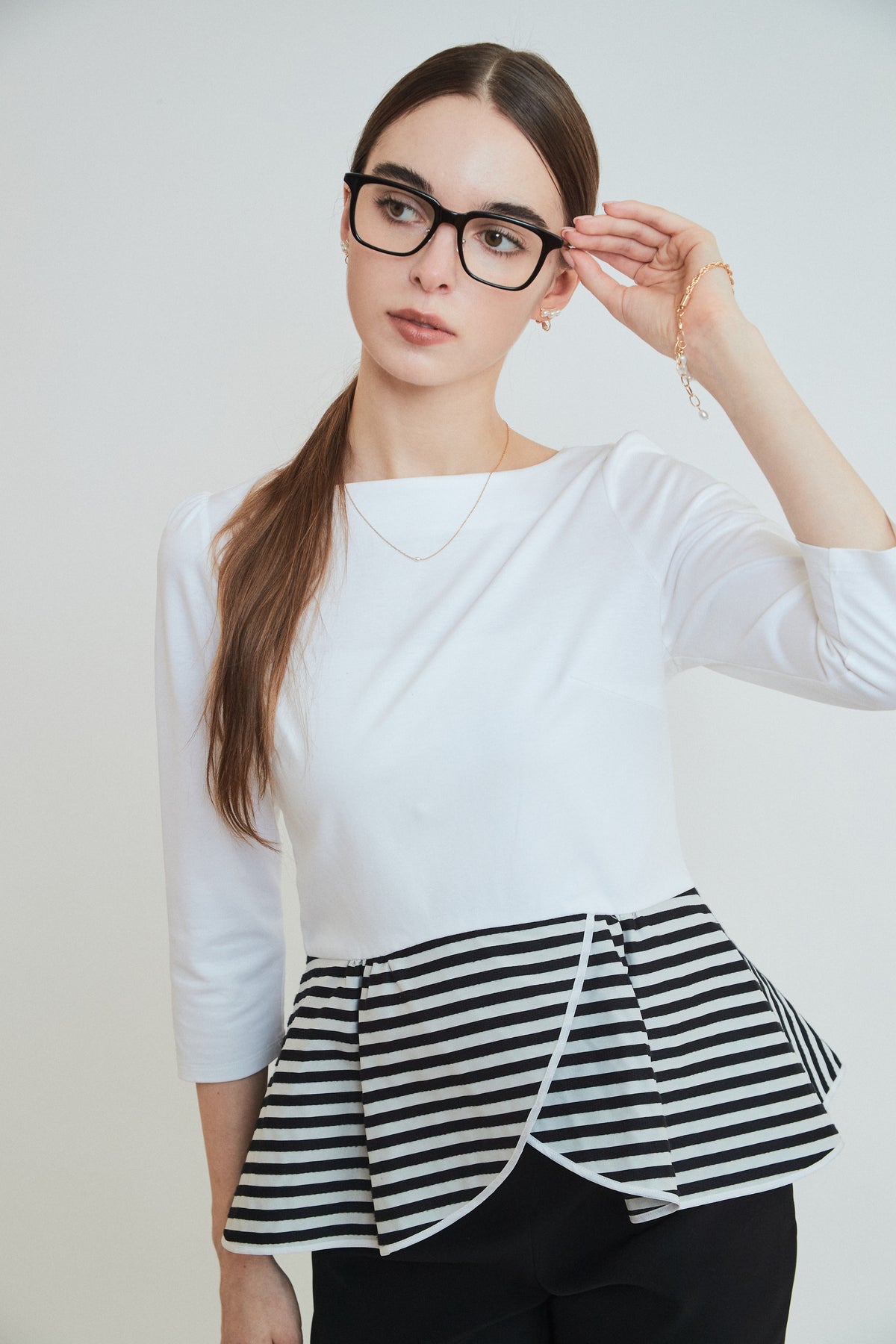 PEPLUM TEE 3/4