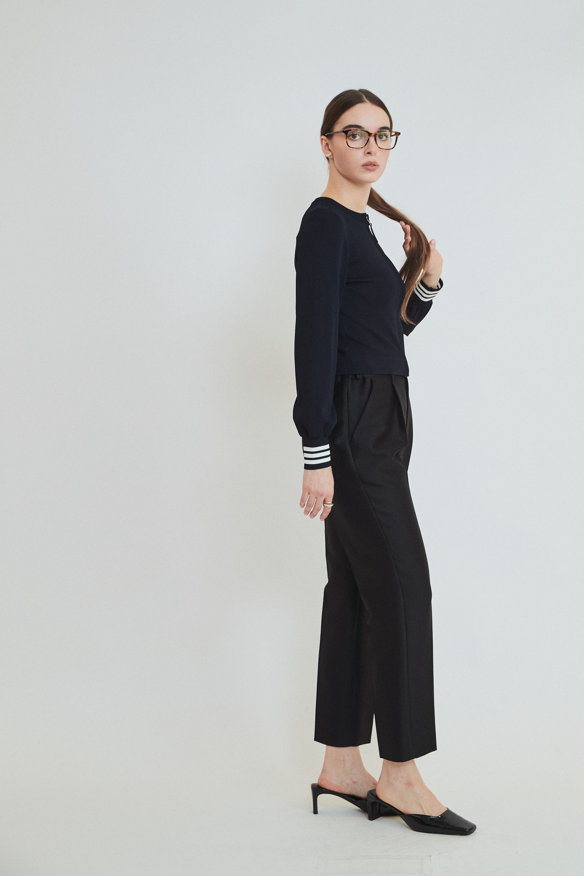 RAYON KNIT CARDIGAN
