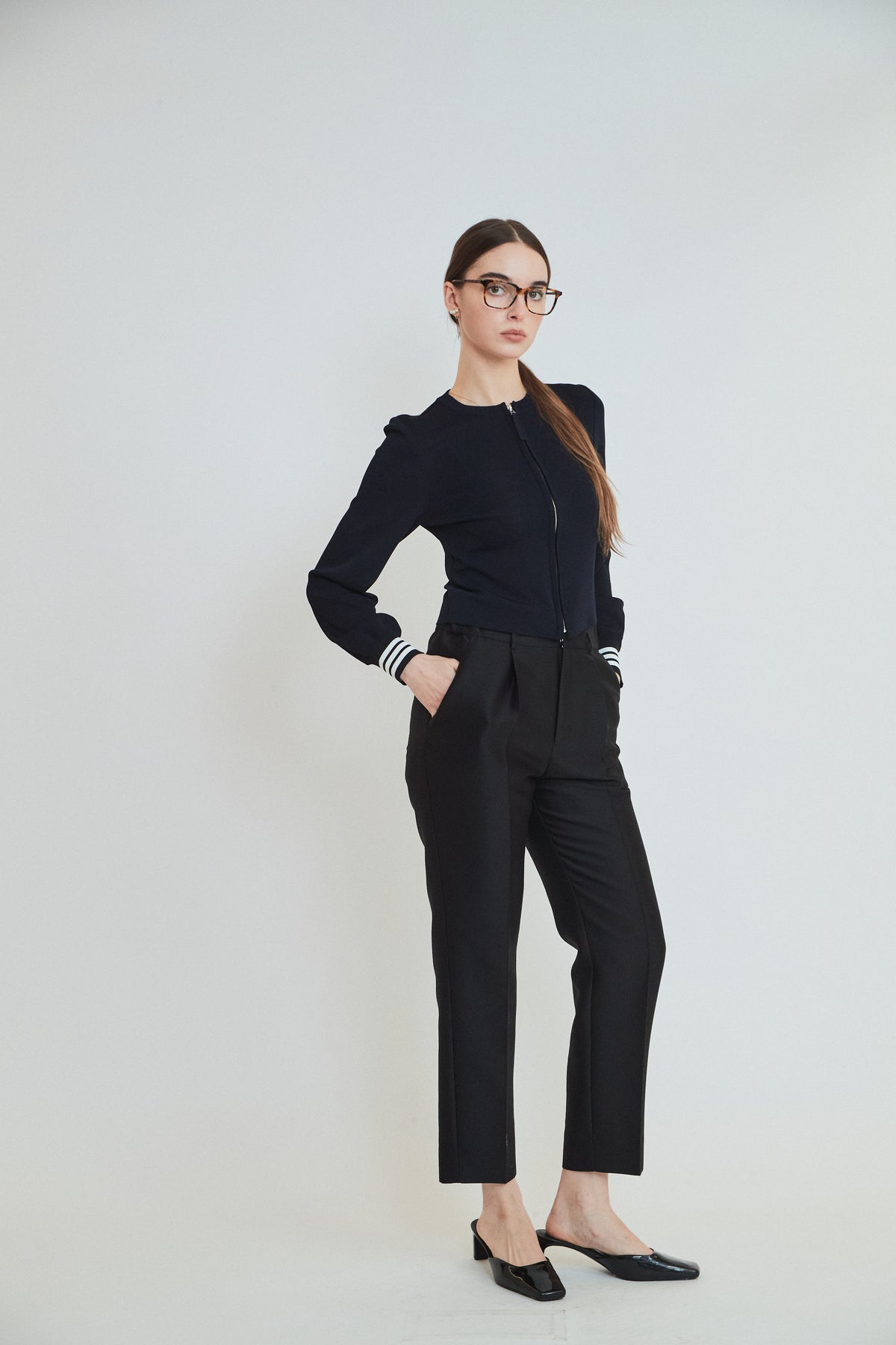 RAYON KNIT CARDIGAN