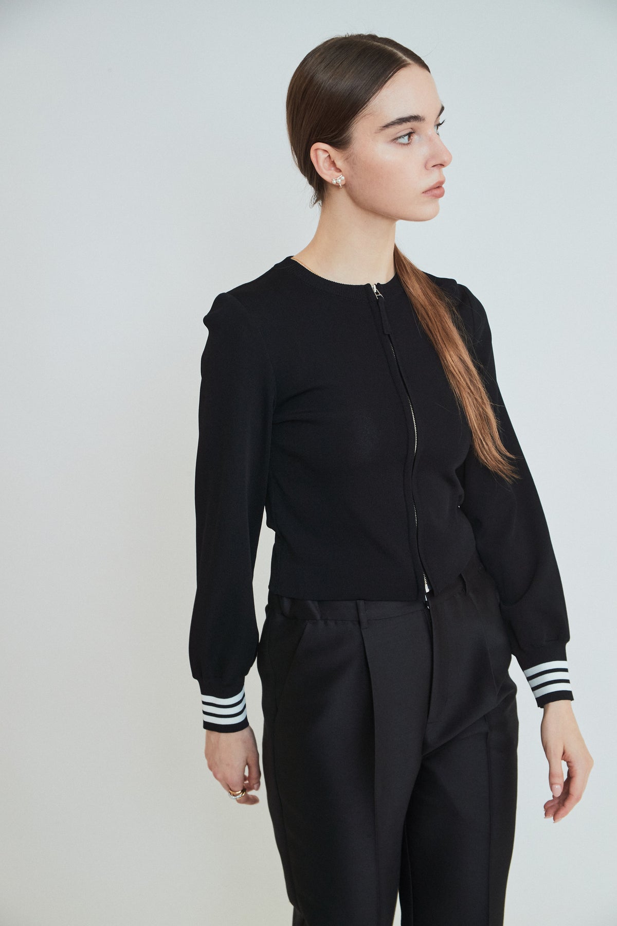 RAYON KNIT CARDIGAN