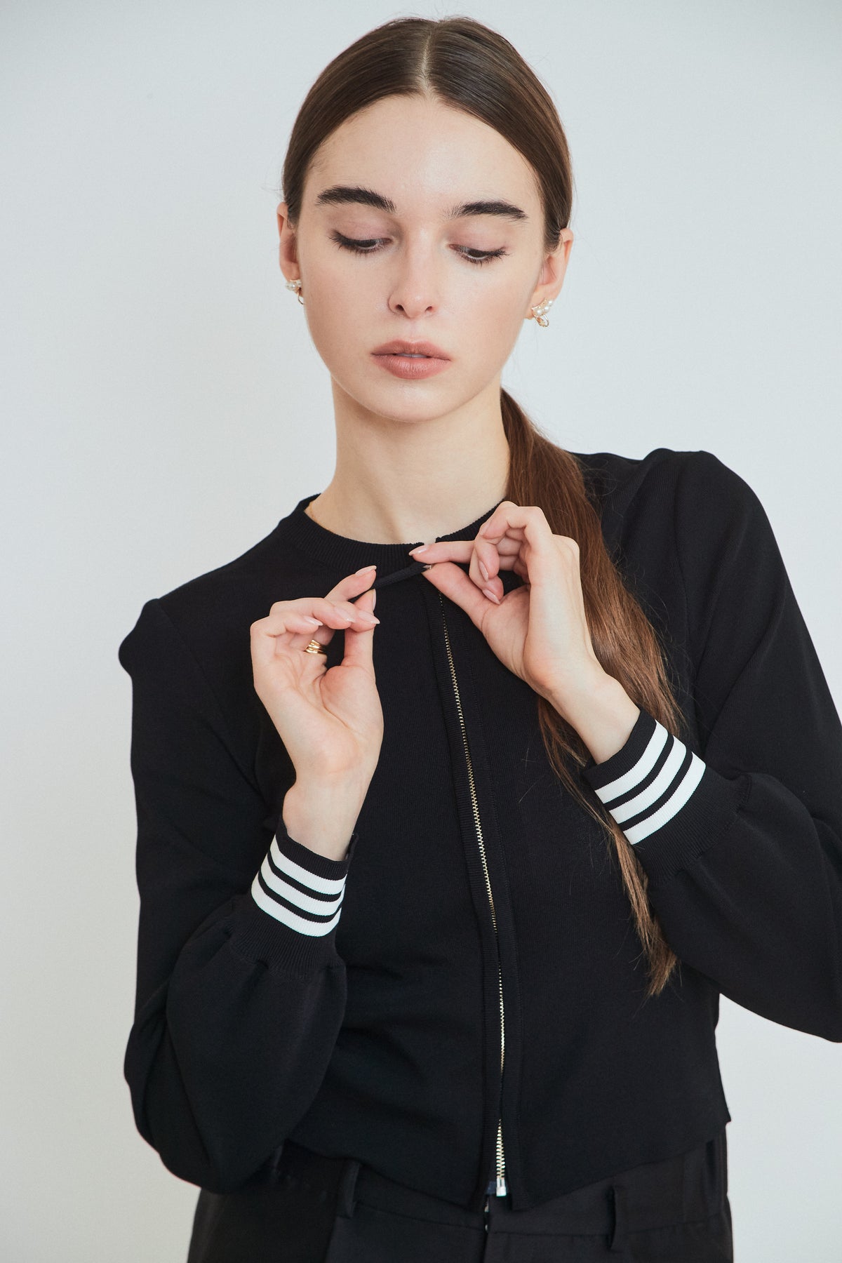 RAYON KNIT CARDIGAN