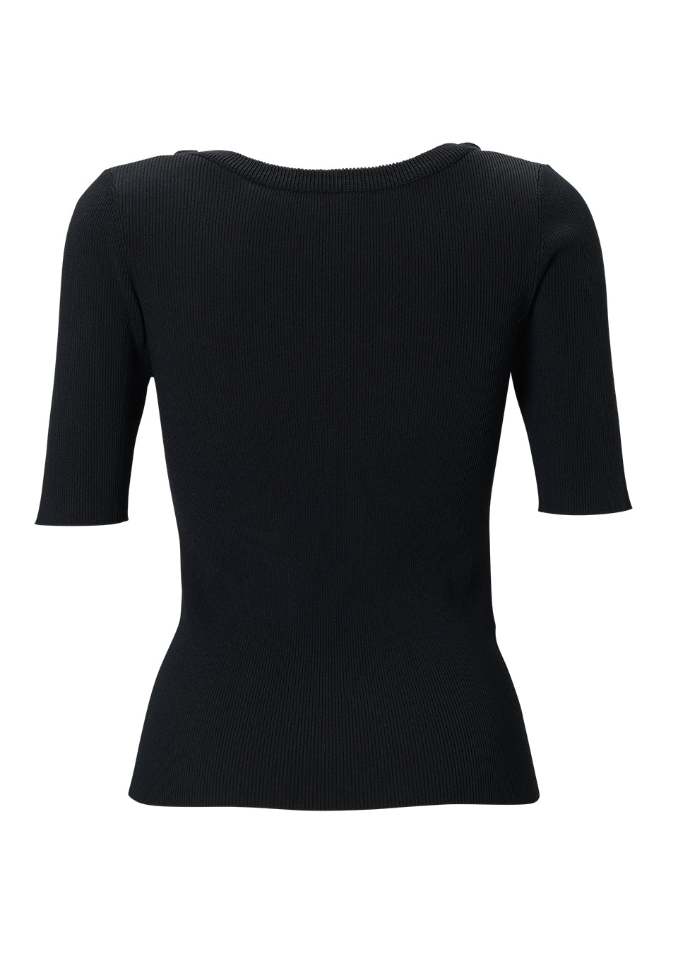 RIB KNIT HALF TOP