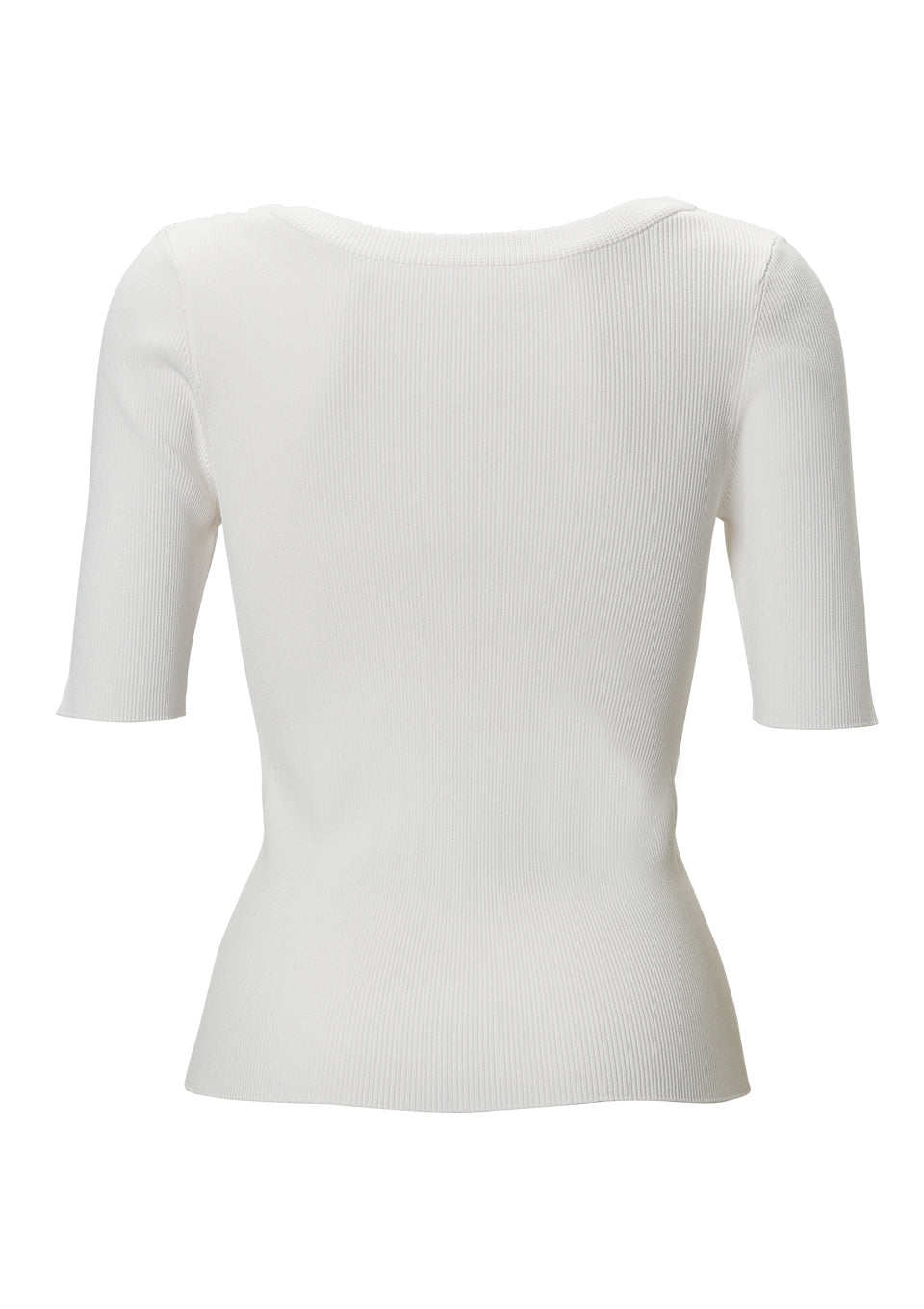 RIB KNIT HALF TOP