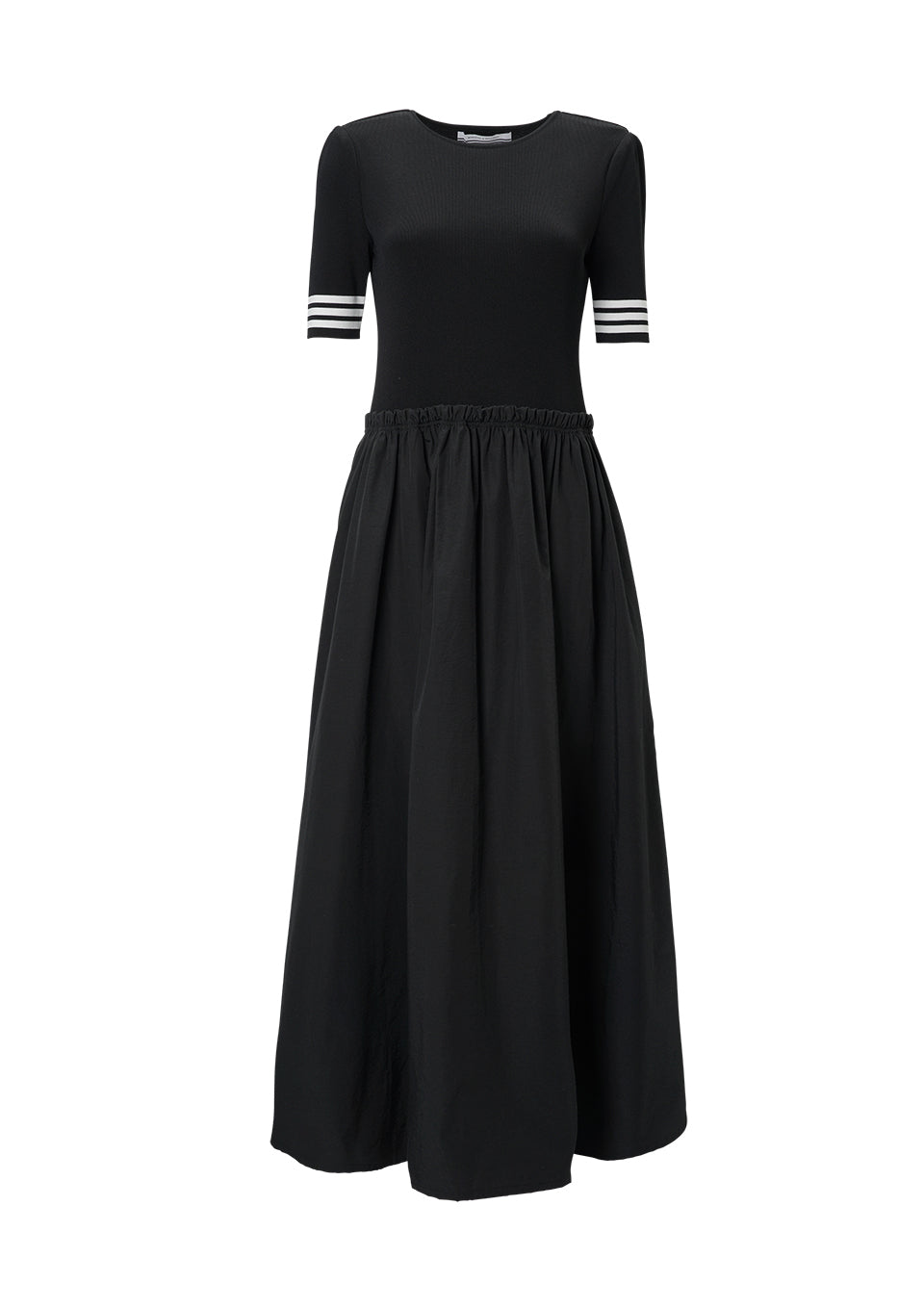 KNIT COMBINATION DRESS
