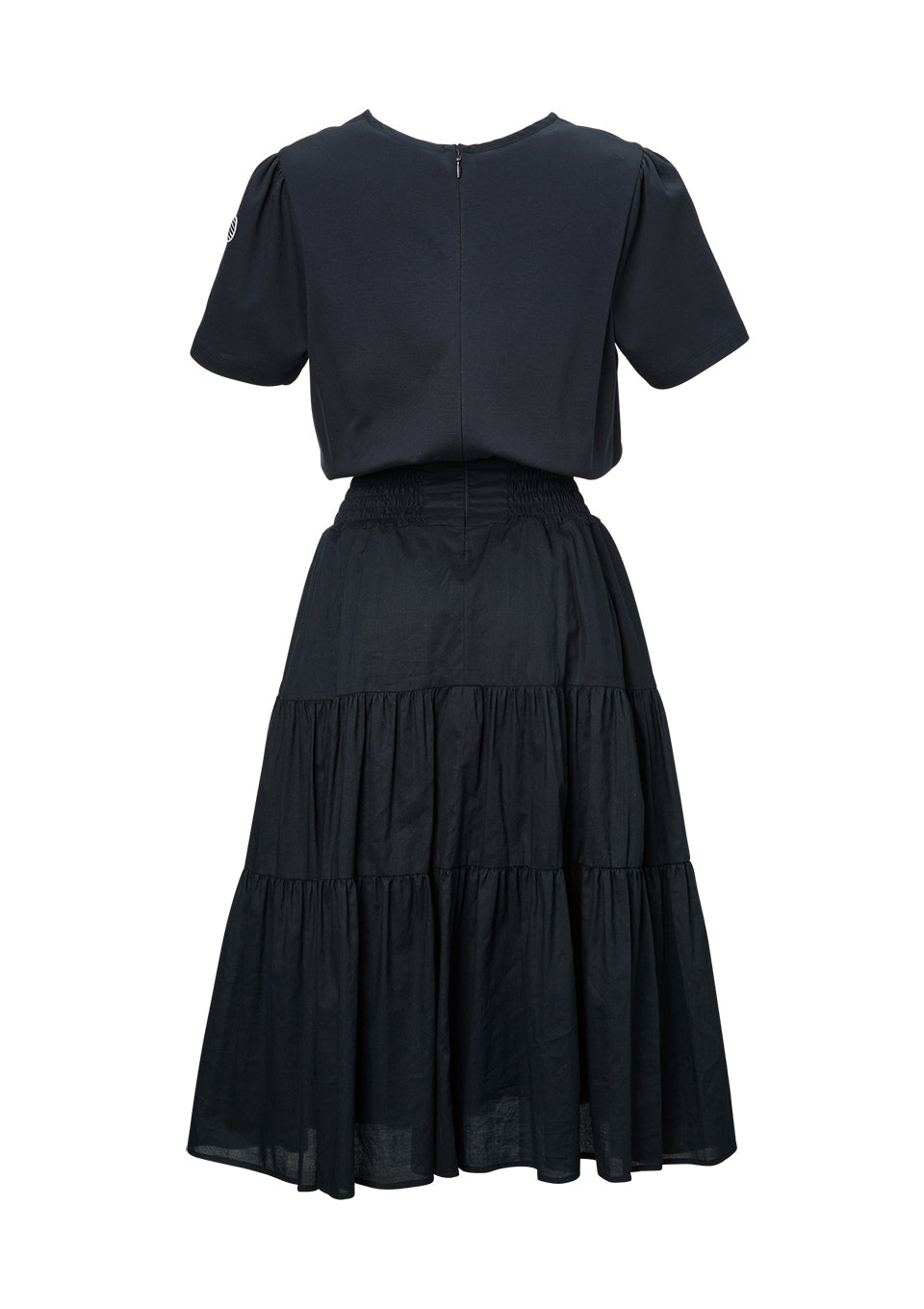 SHIRRING COTTON DRESS