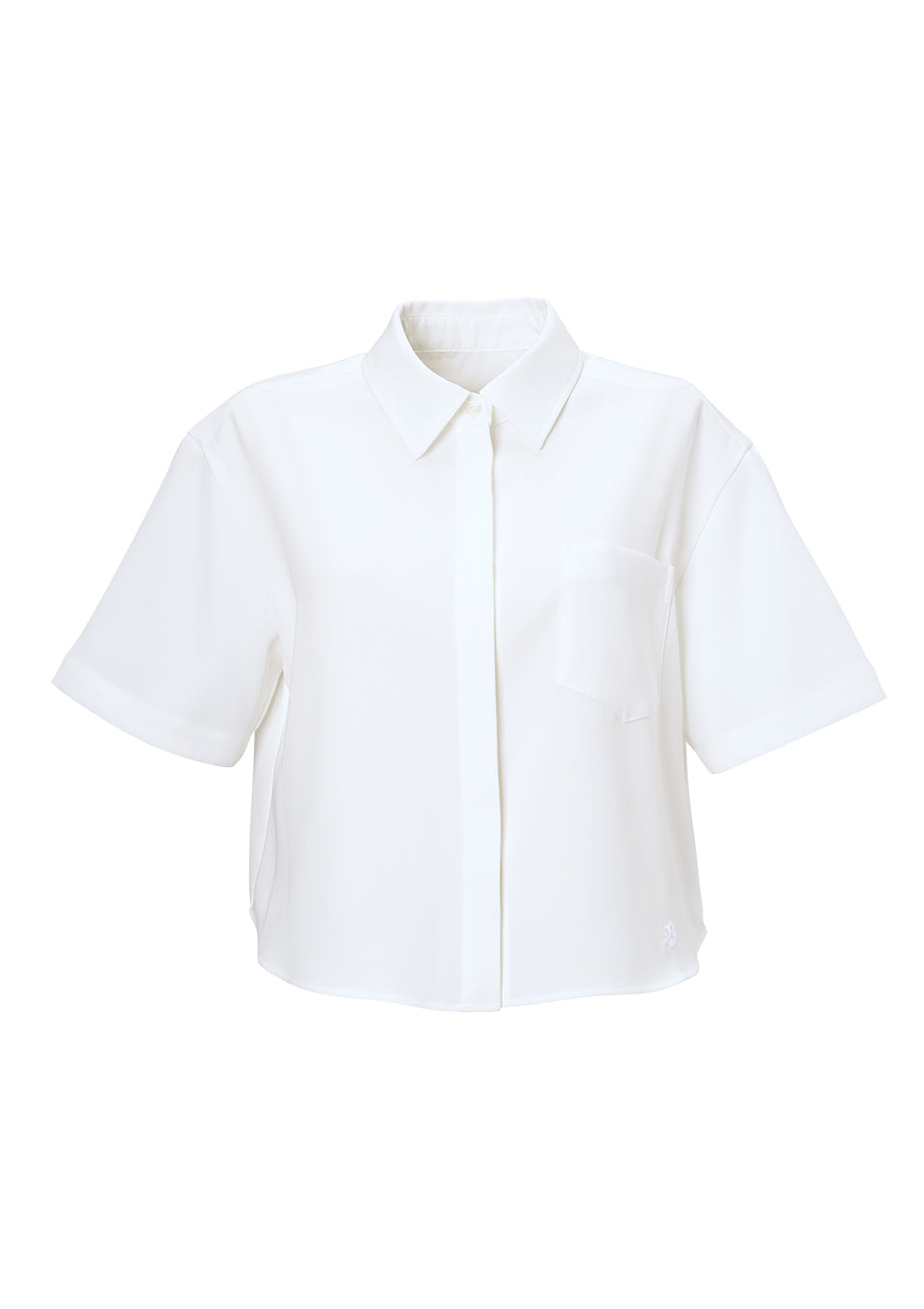 CROPPED TWILL TOP