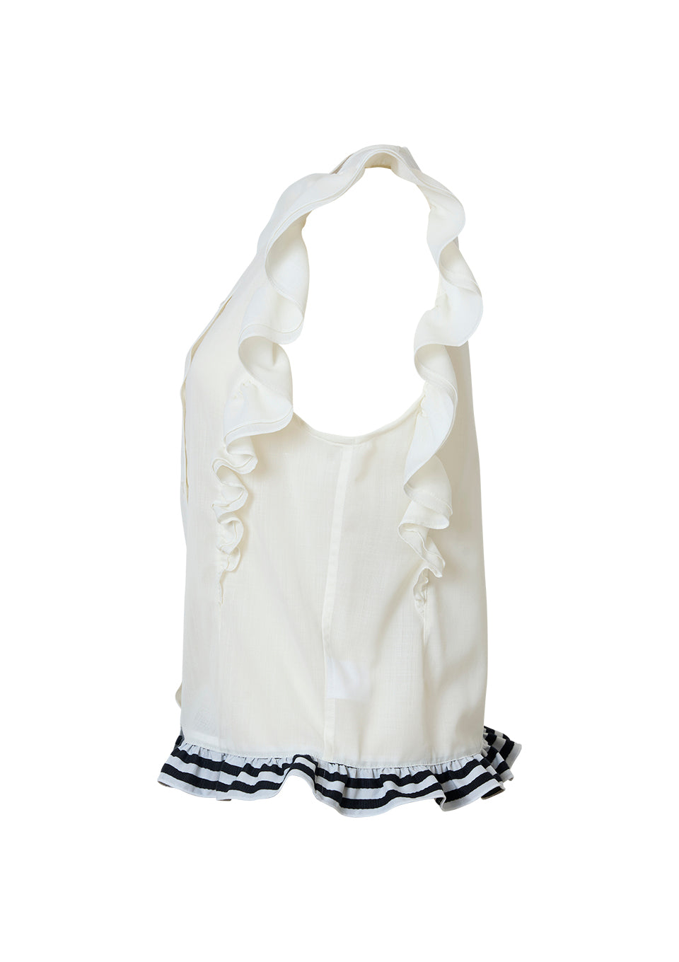 FRILL SHEER SHIRT