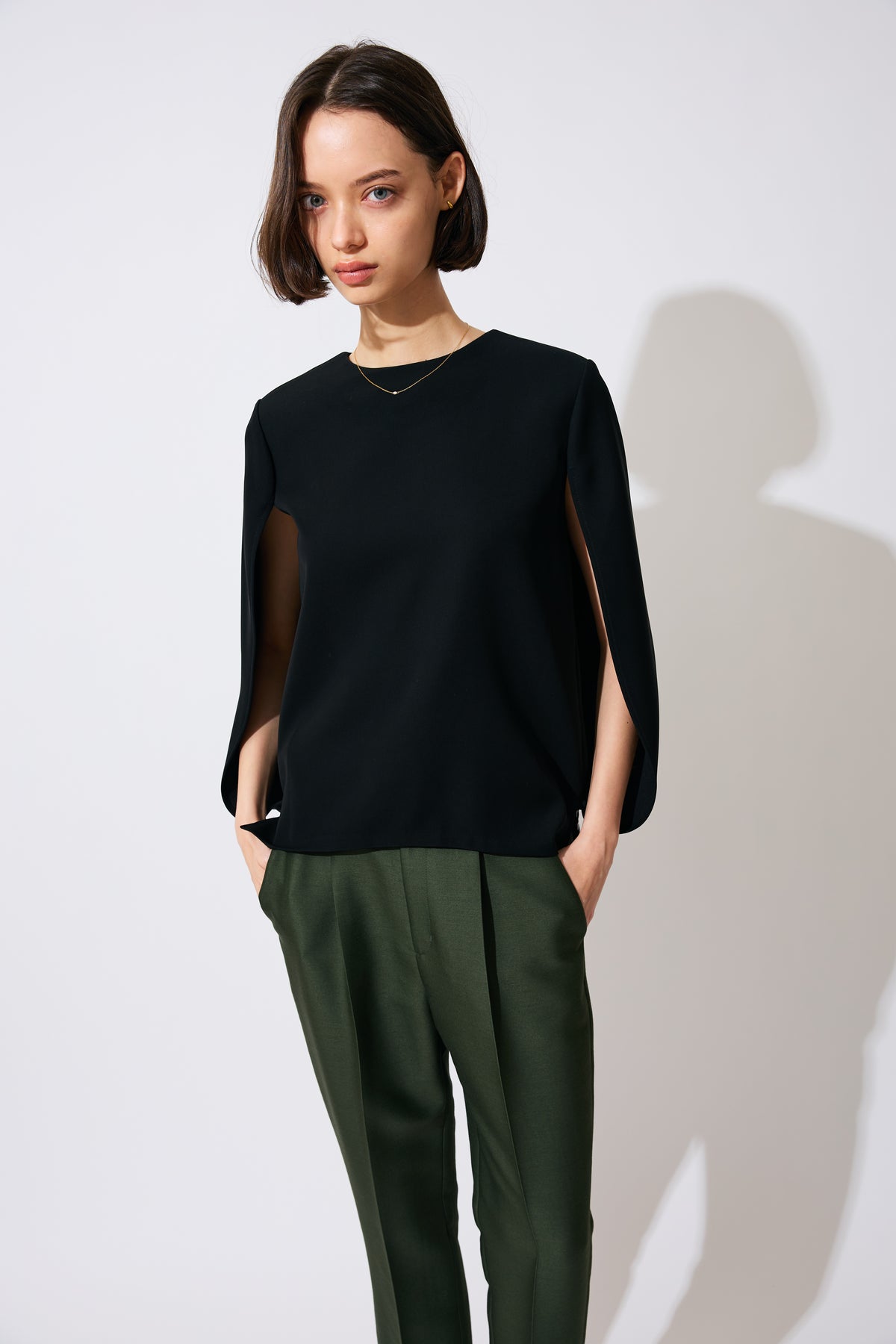 CAPE BLOUSE
