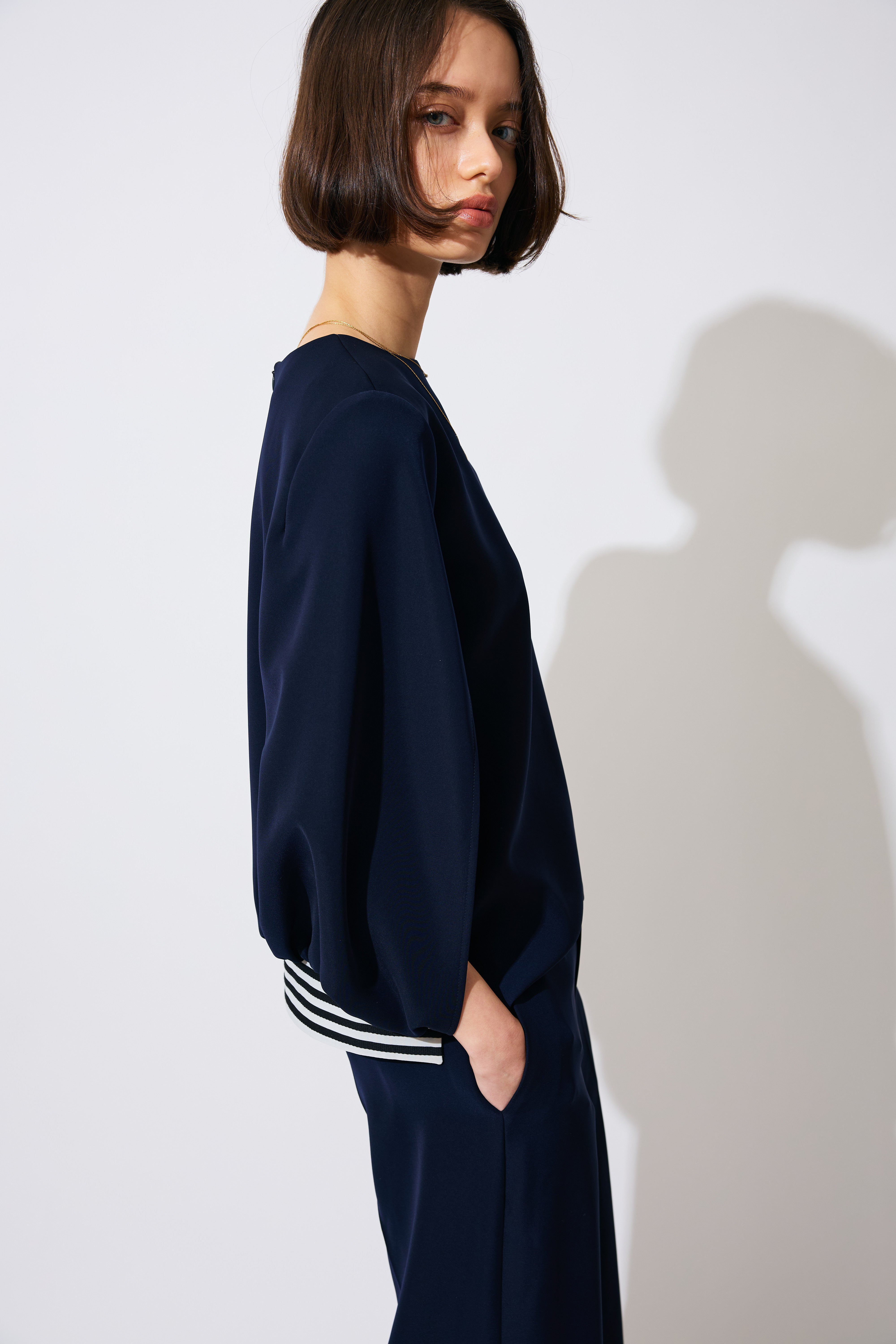 CAPE BLOUSE