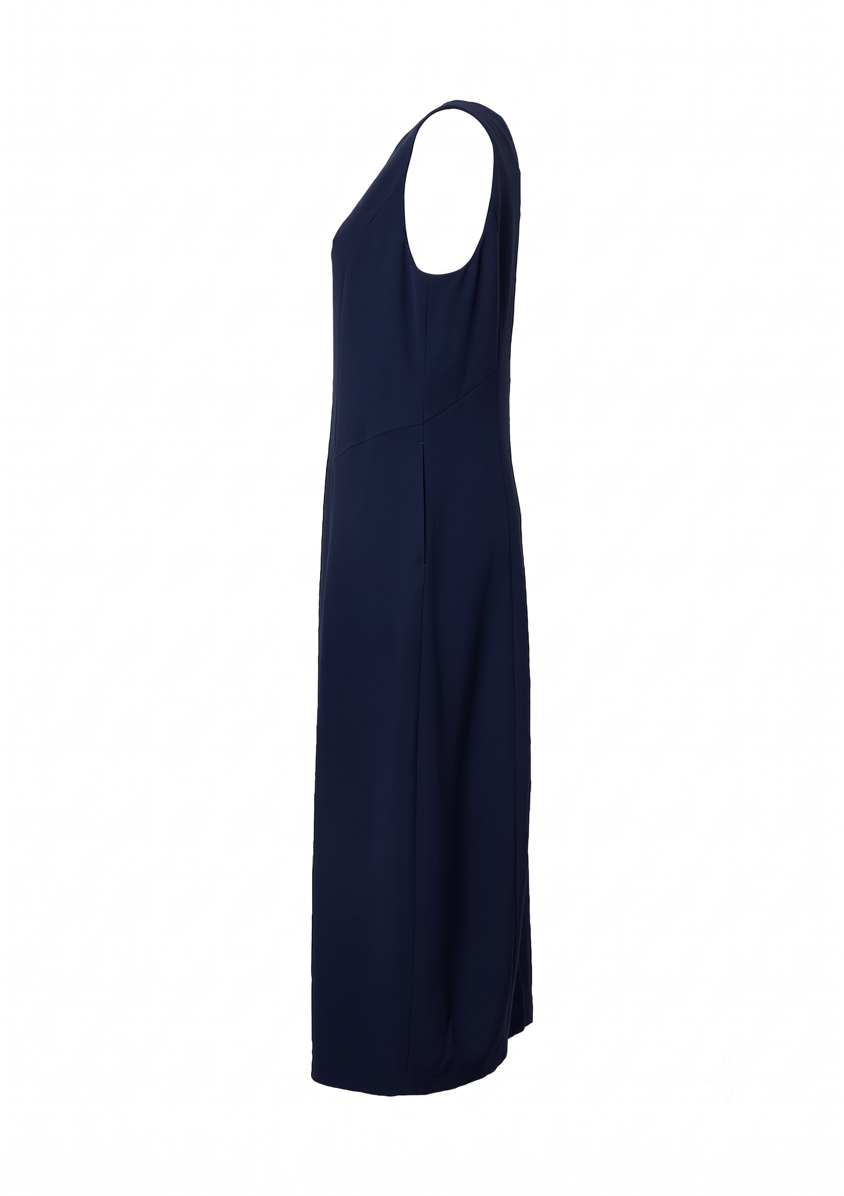 BACK BORDER SLEEVELESS DRESS