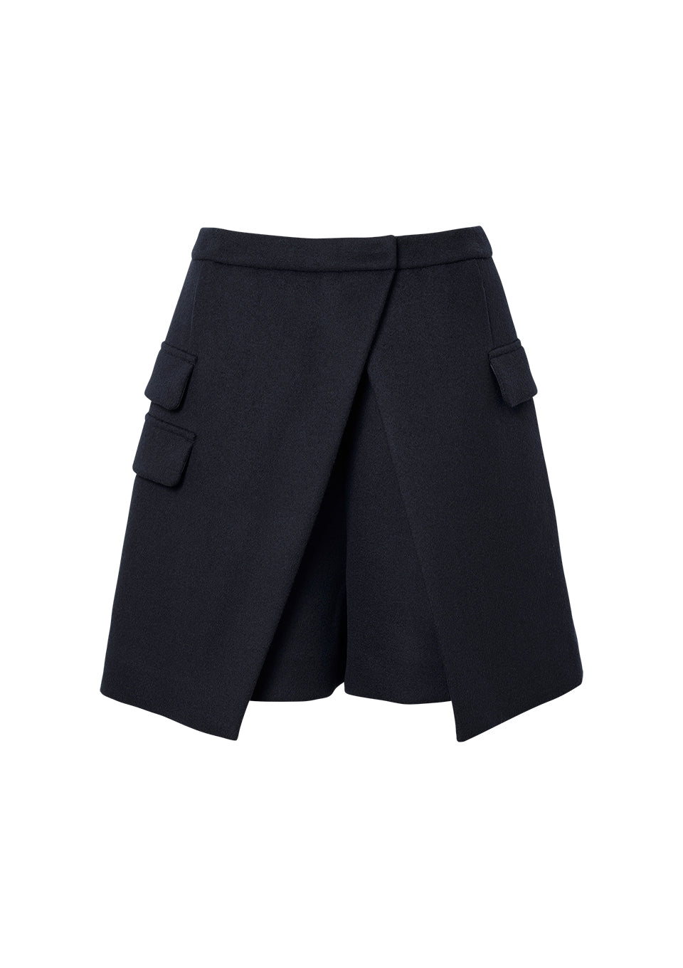 MELTON WOOL SHORTS