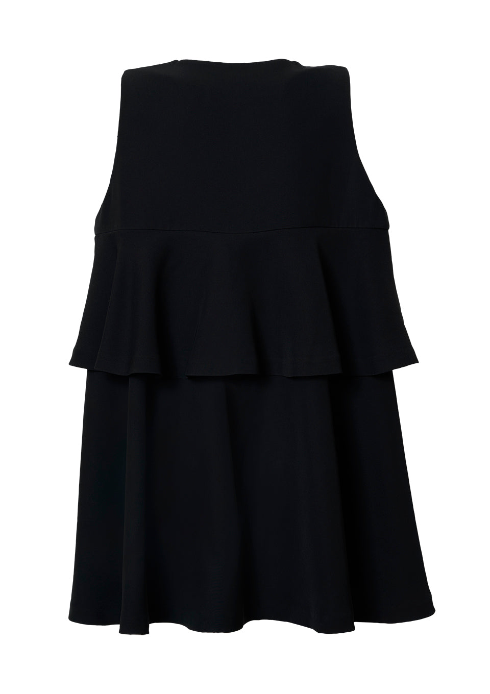 TIERED TWILL GILET