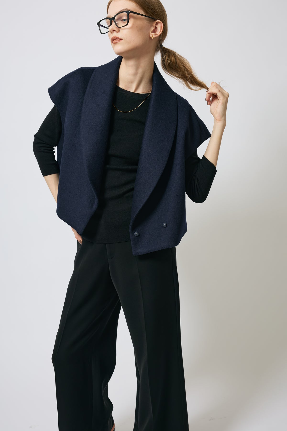MELTON WOOL GILET