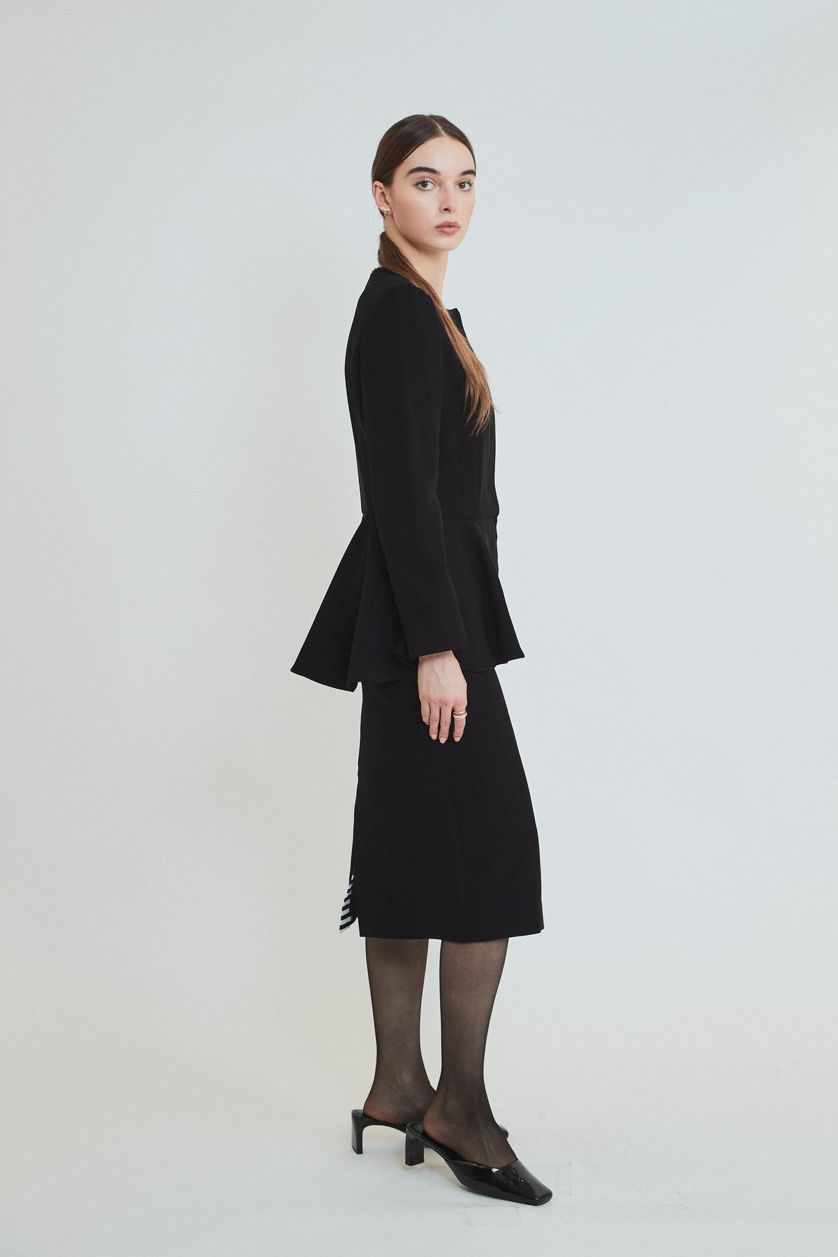 TWILL RUFFLED JACKET