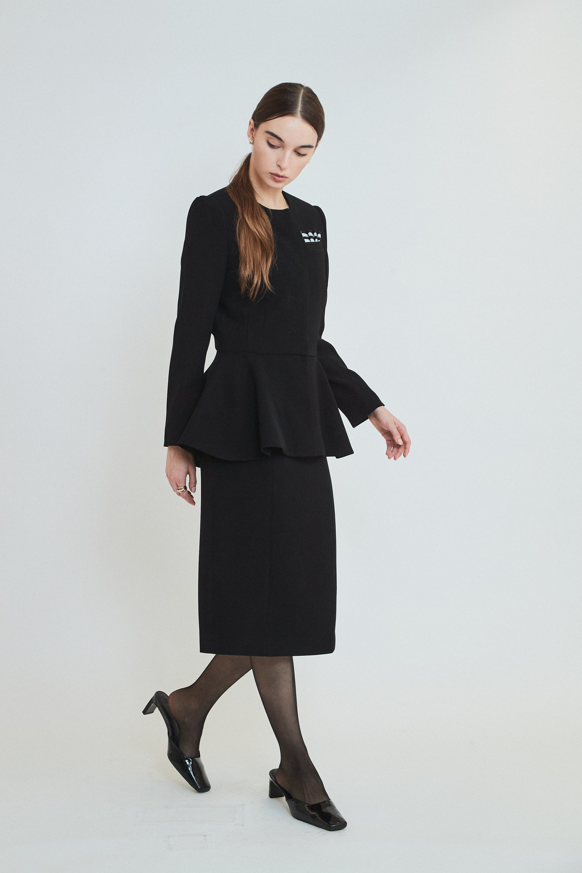 TWILL RUFFLED JACKET
