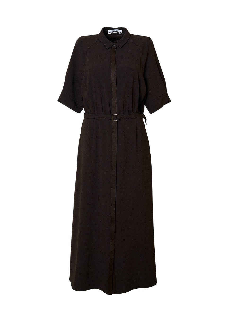 BACK SATIN DRESS