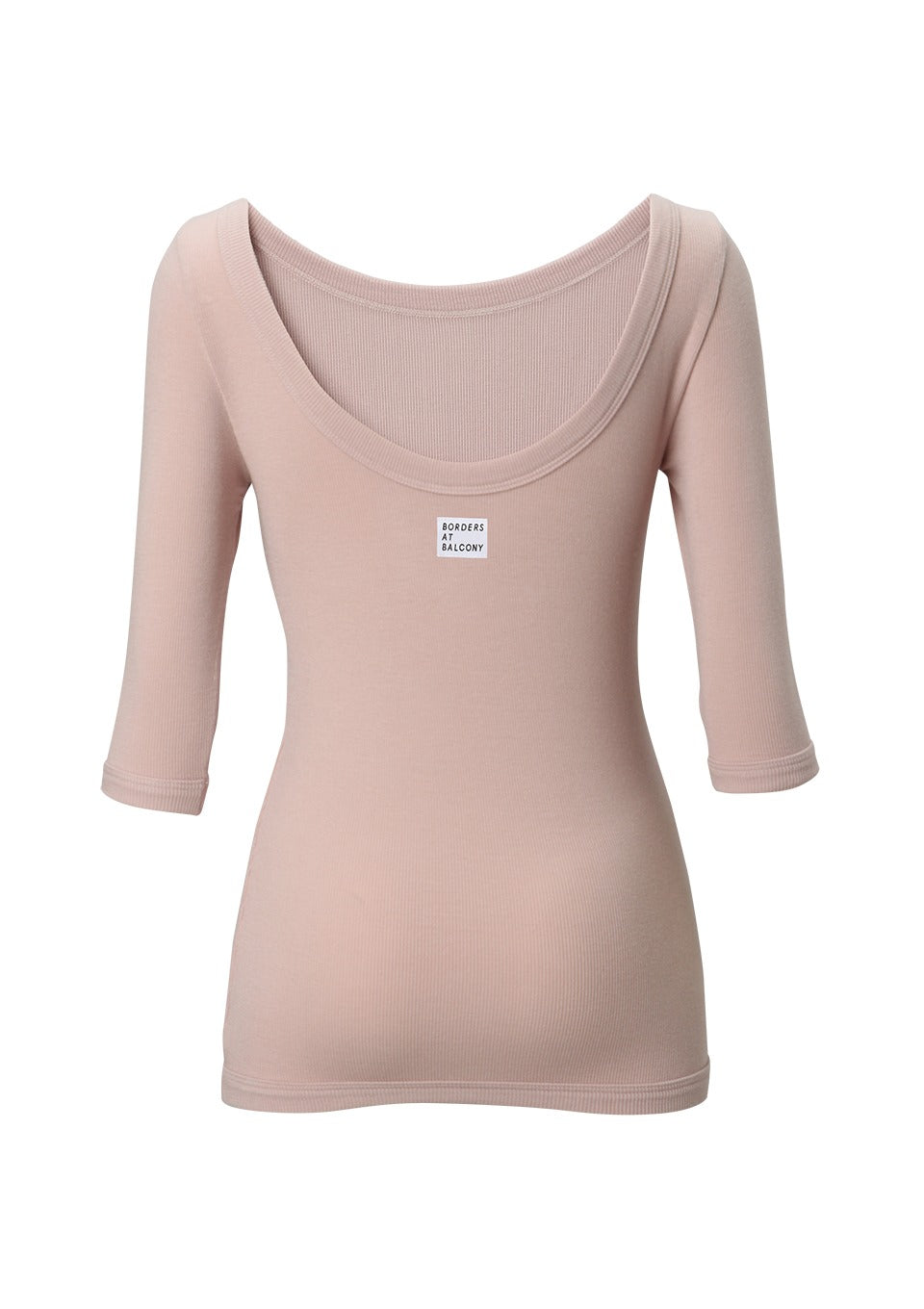 HALF SLEEVE RIB TEE