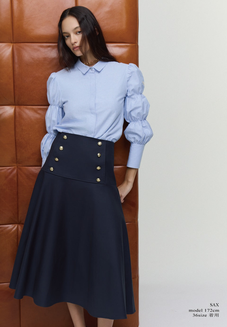 TIERED SLEEVES BLOUSE