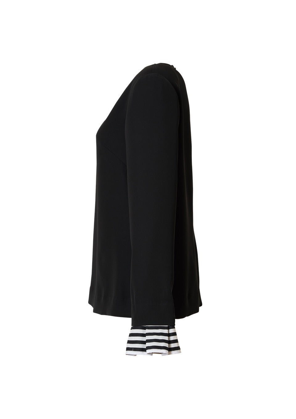 BORDER CUFF BLOUSE