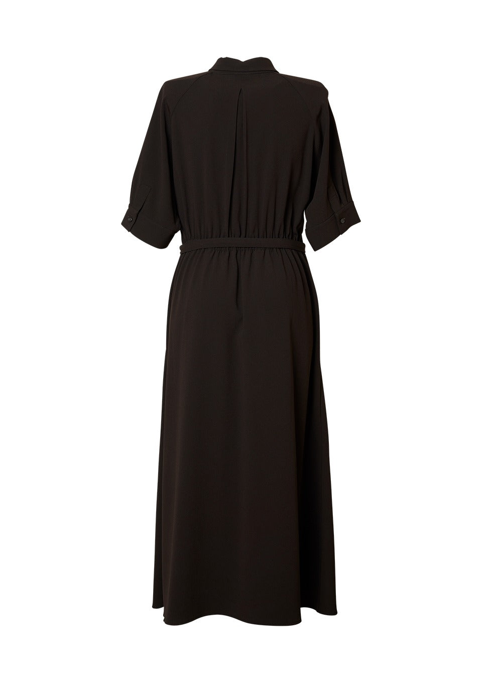 BACK SATIN DRESS