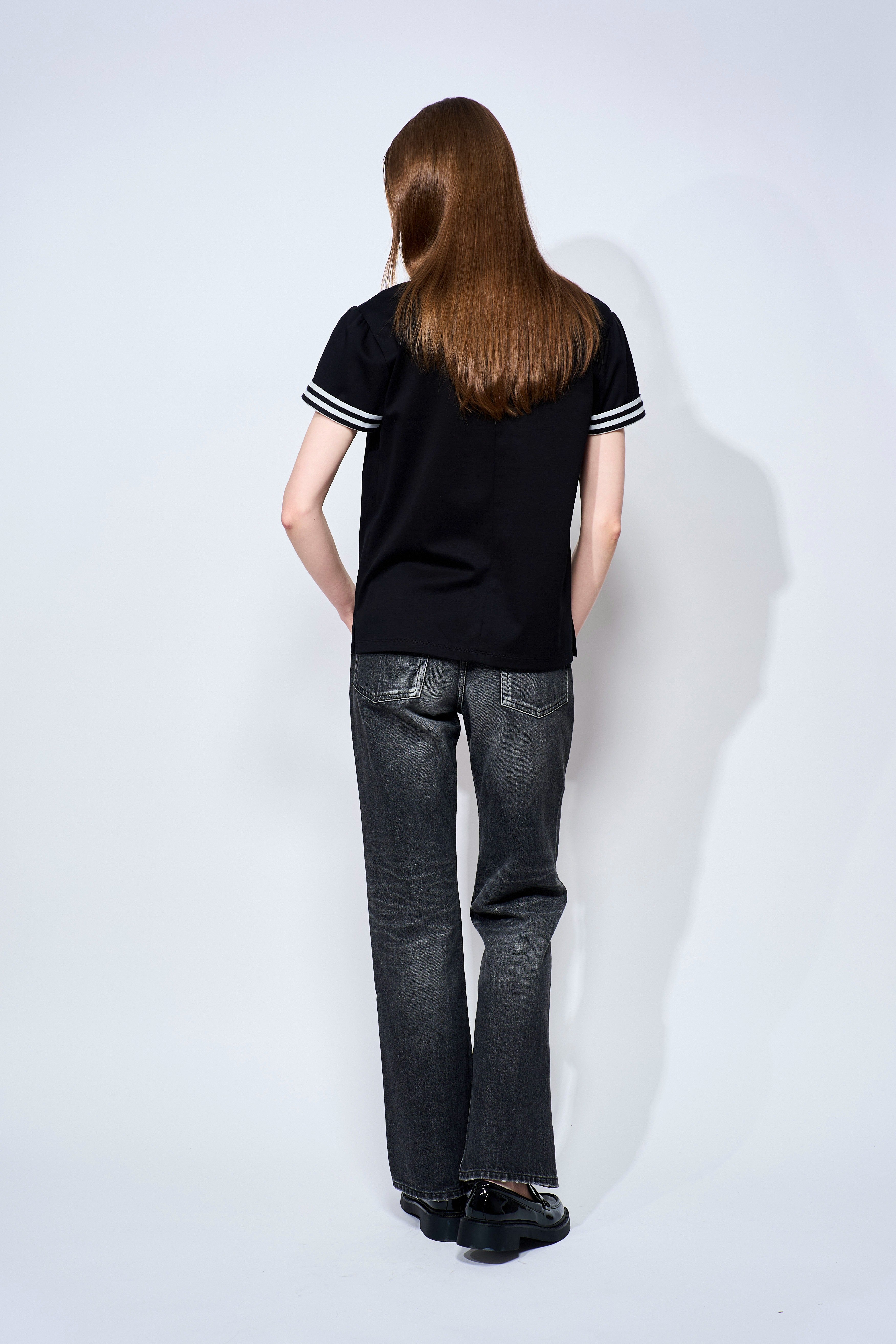 BORDER CUFF TEE