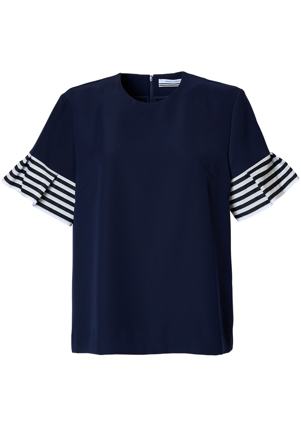 FLARE SLEEVES TWILL BLOUSE