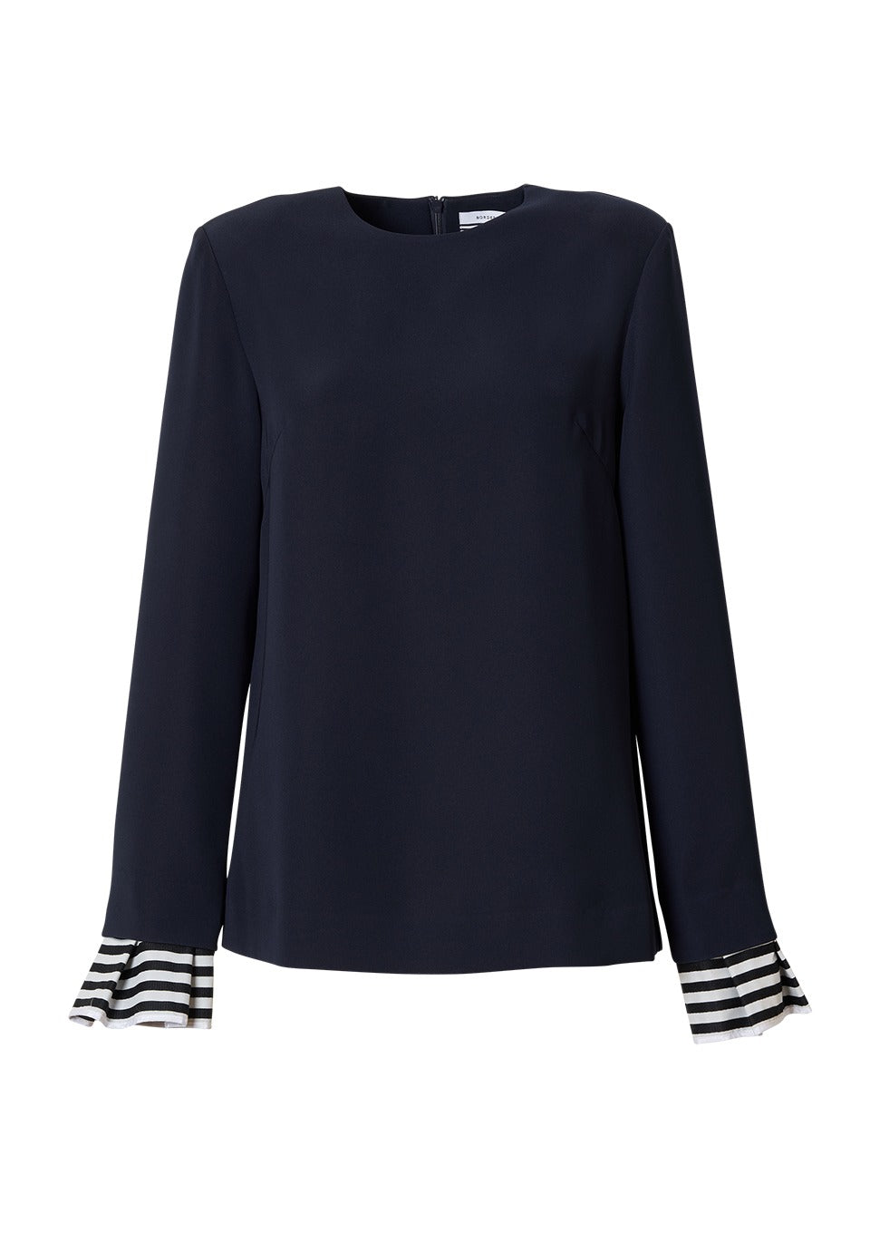 BORDER CUFF BLOUSE