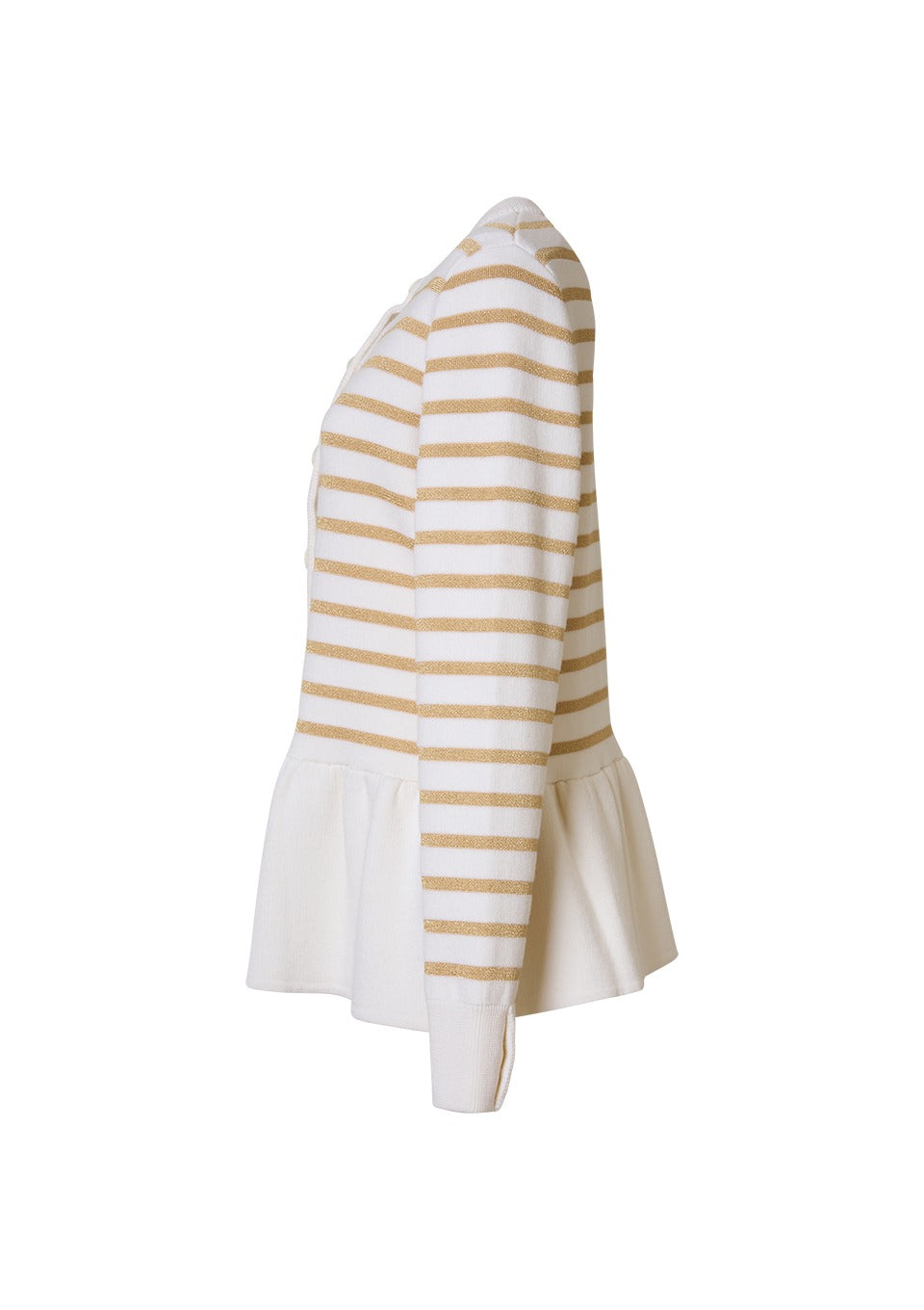 PEPLUM KNIT CARDIGAN