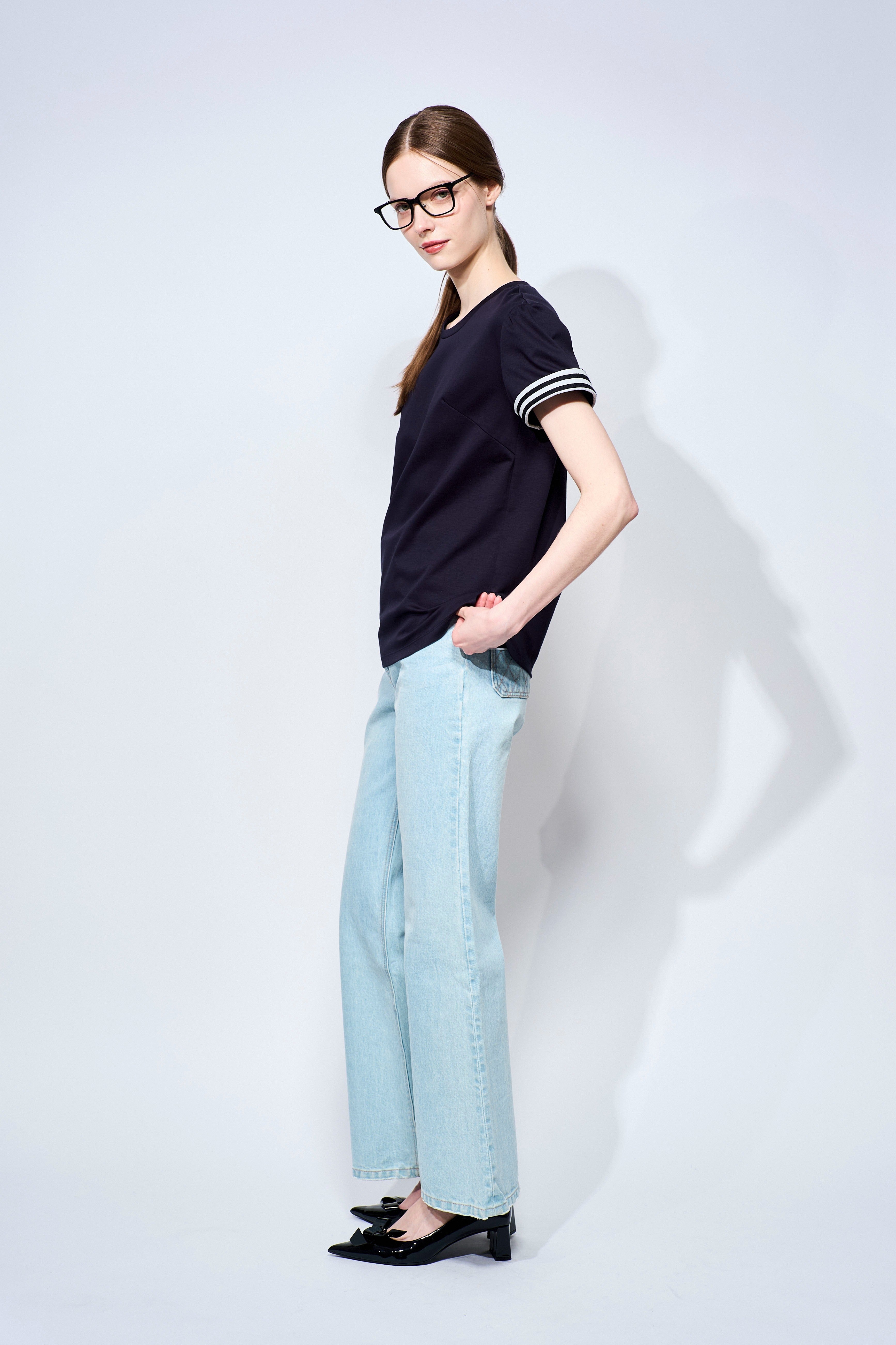 BORDER CUFF TEE