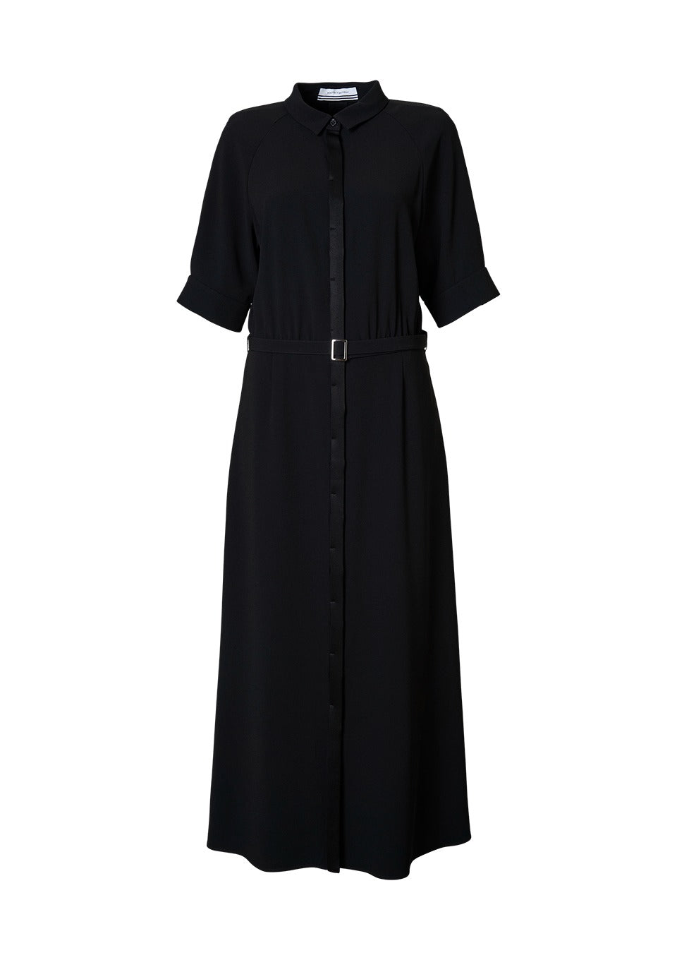 BACK SATIN DRESS