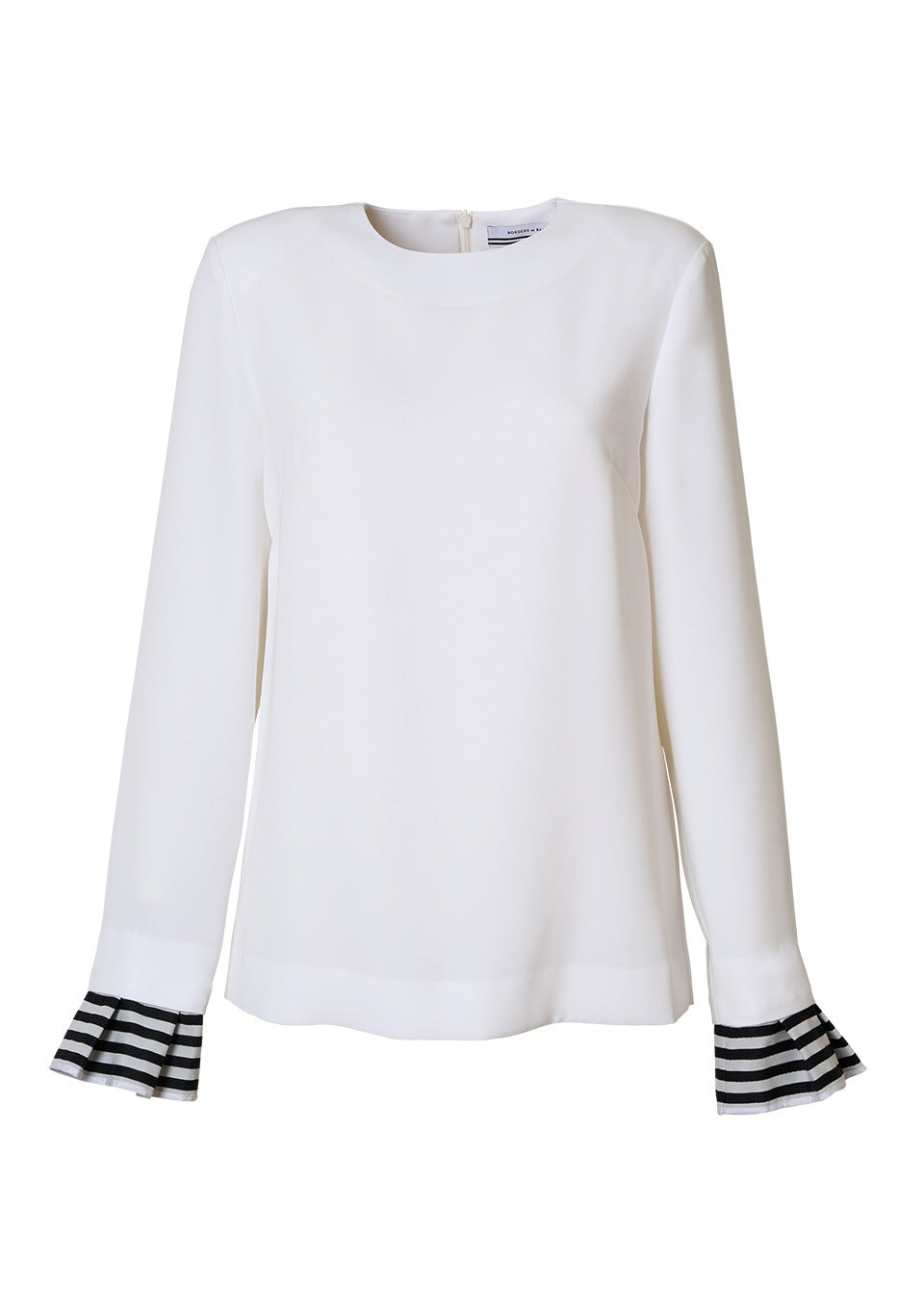 BORDER CUFF BLOUSE