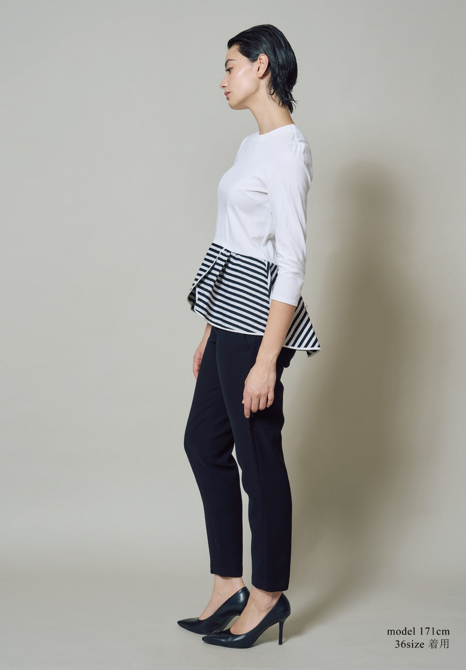 PEPLUM TEE 3/4