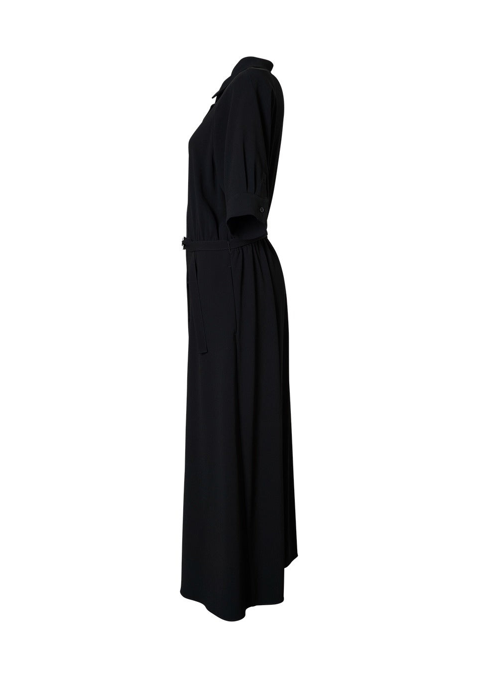 BACK SATIN DRESS