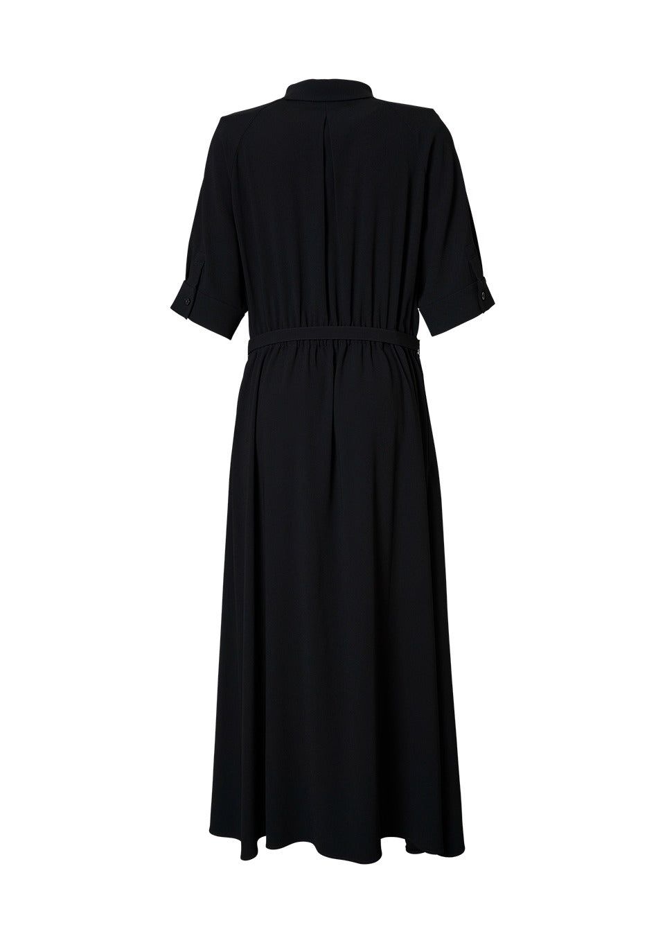 BACK SATIN DRESS
